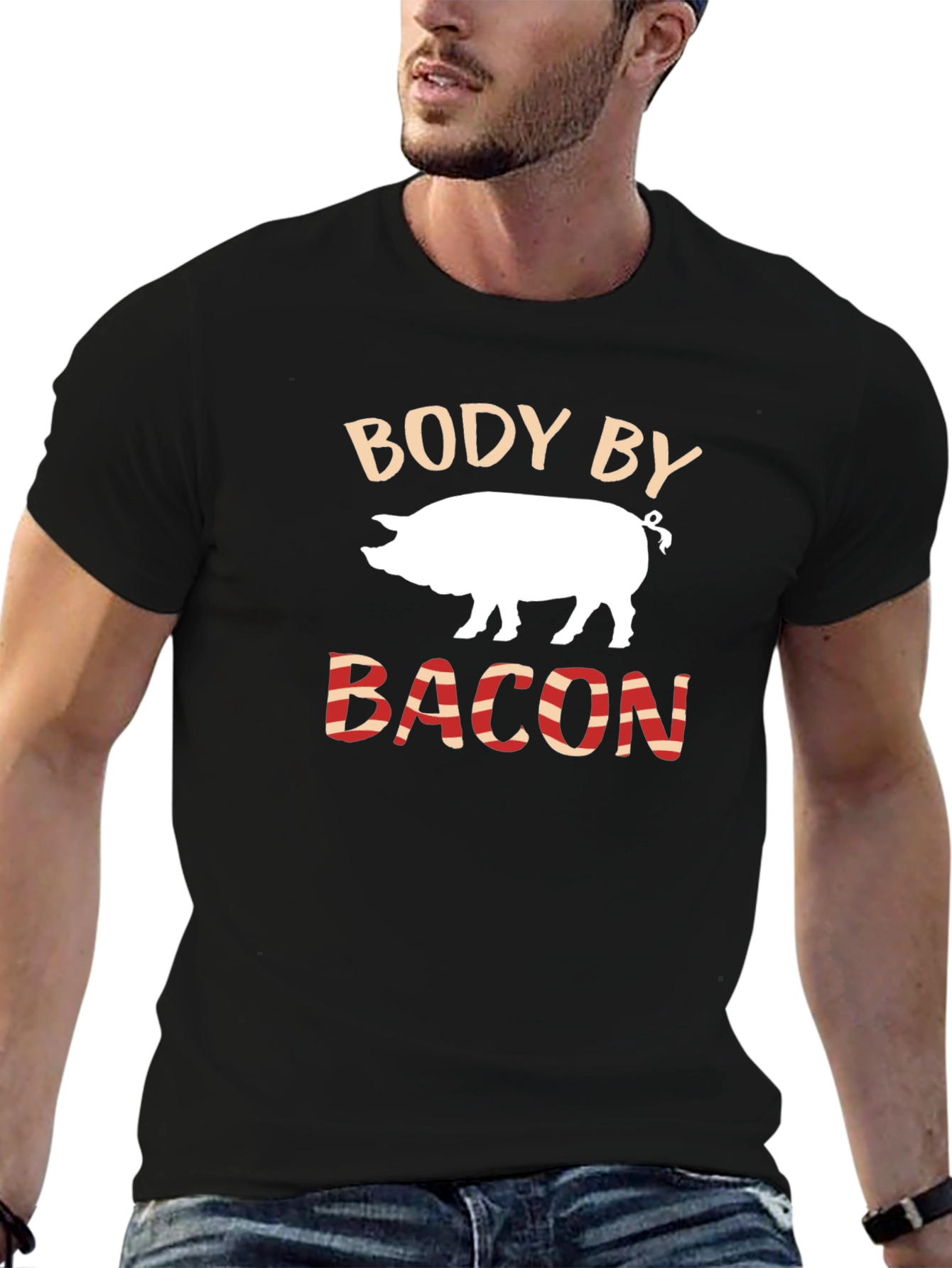 Body by Bacon Pig Graphic Tee