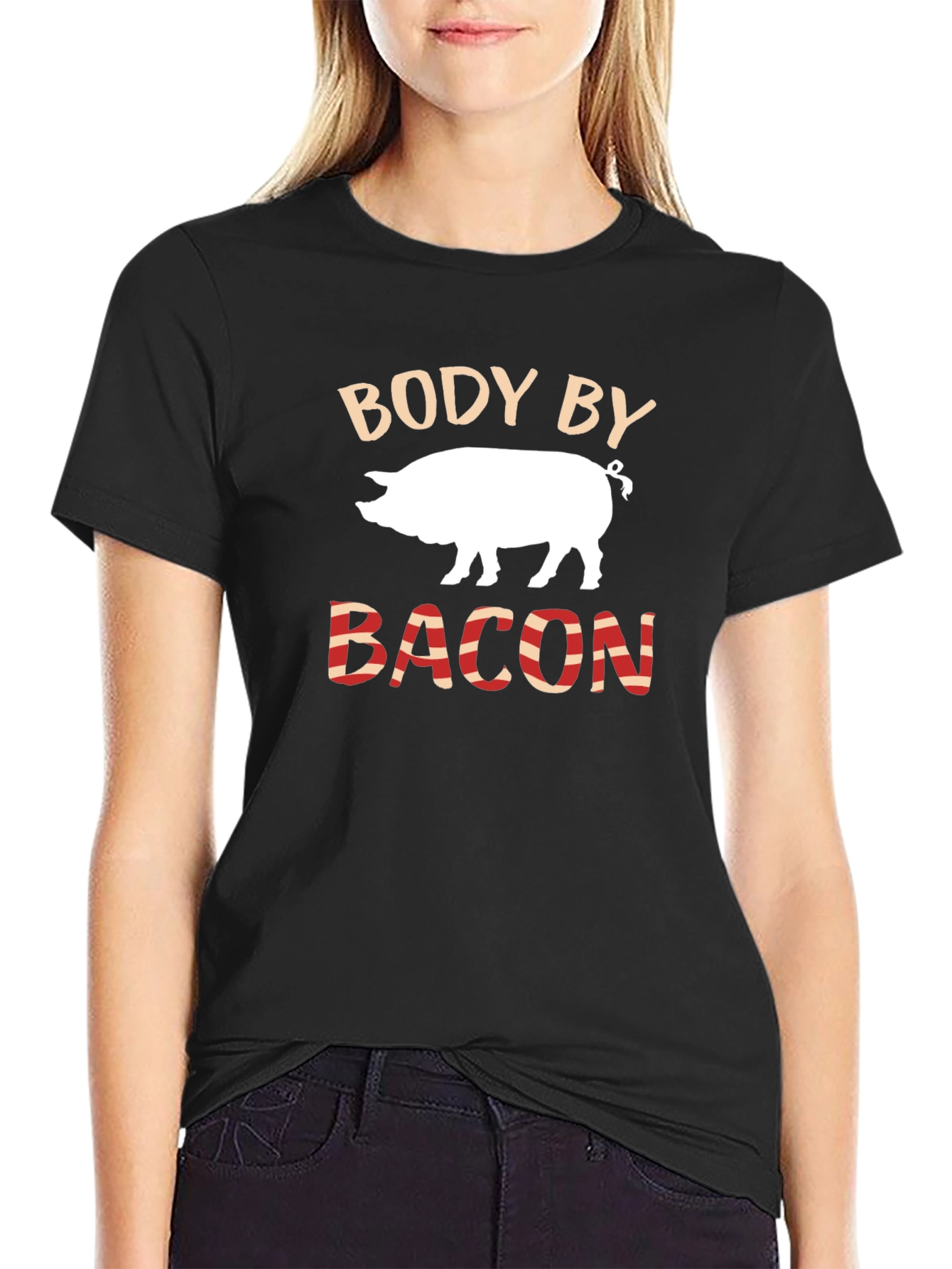 Body by Bacon Pig Graphic Tee
