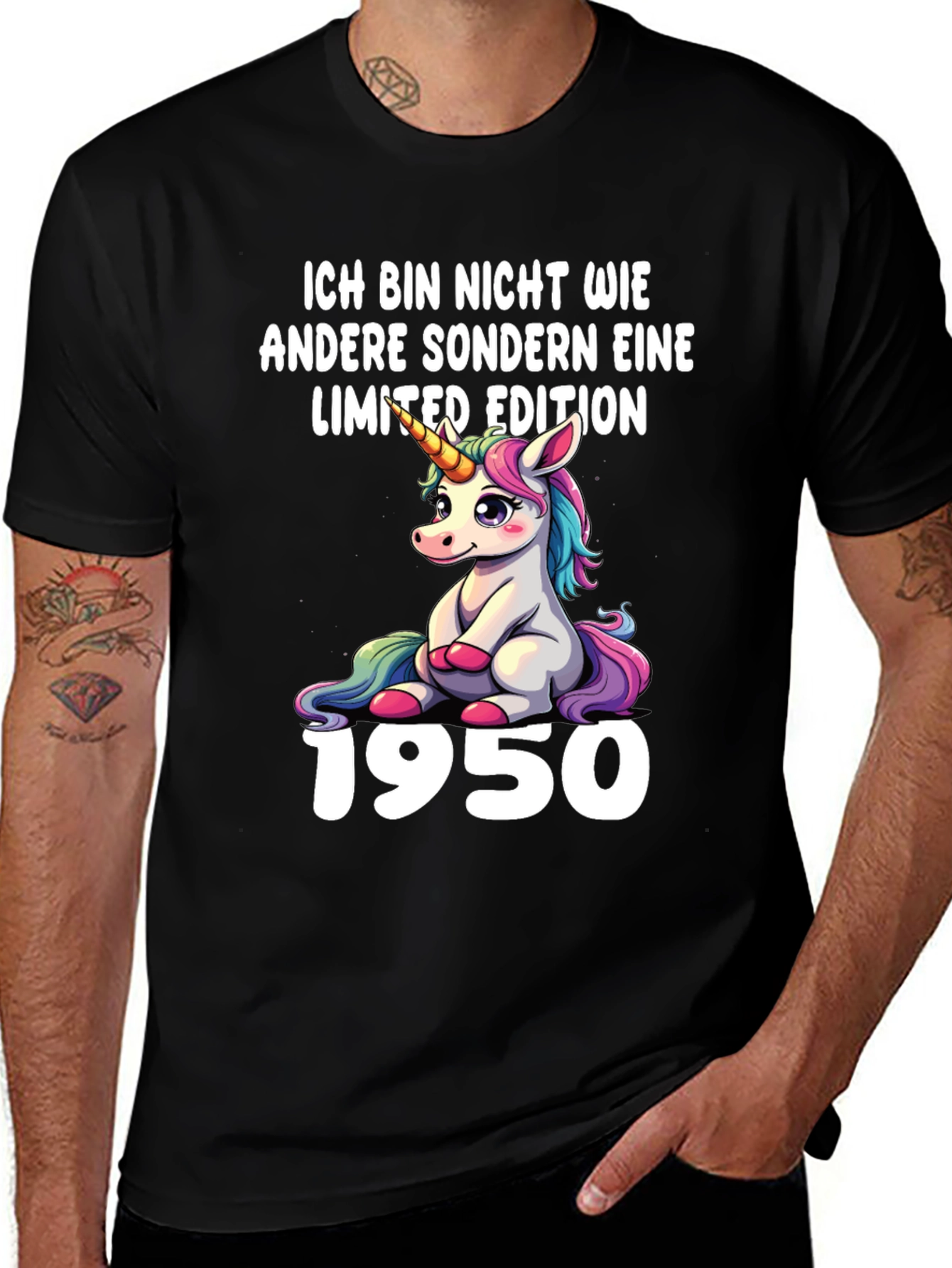 Limited Edition 1950 Unicorn Graphic T-Shirt