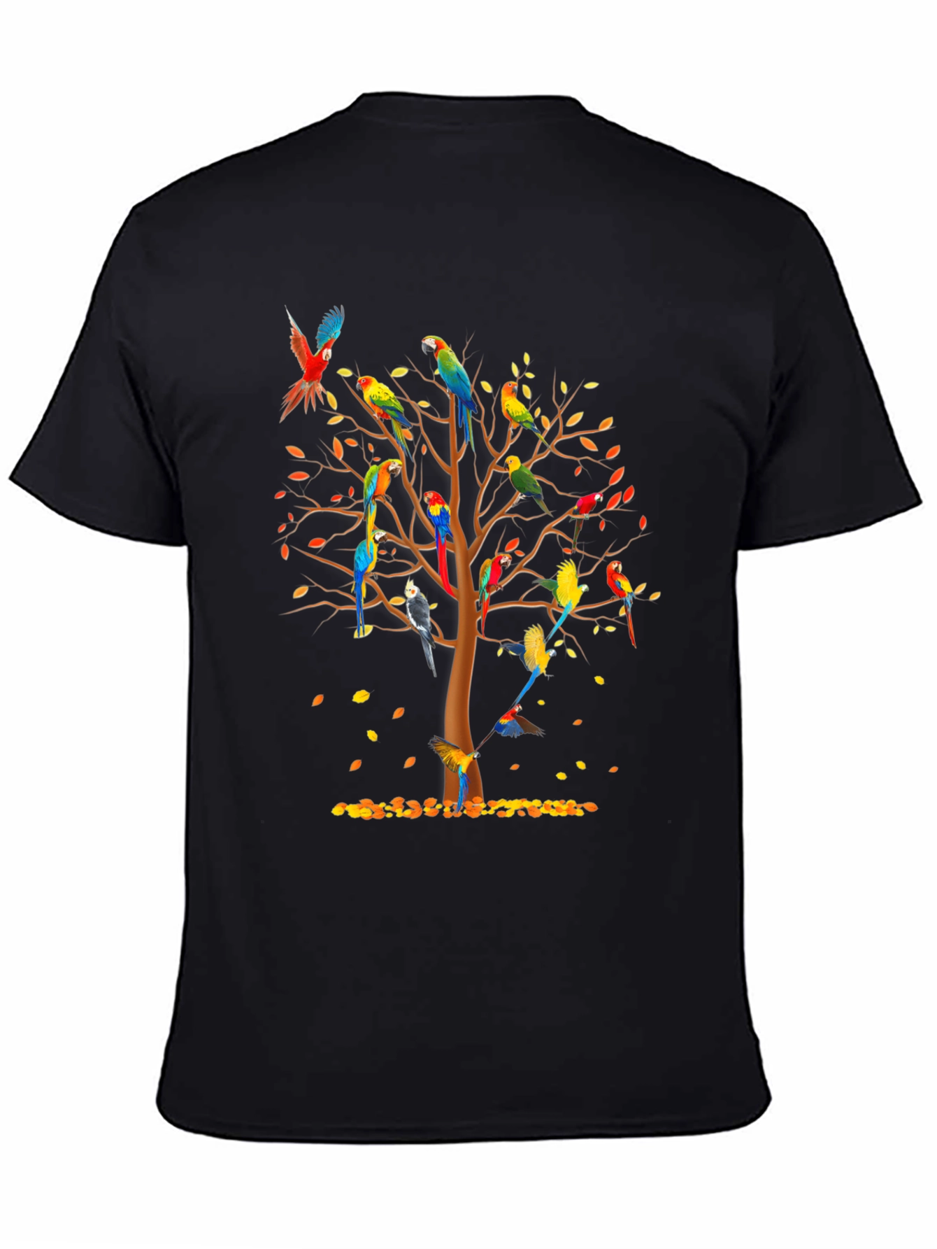 Parrot Tree T-Shirt - Vibrant Avian Design
