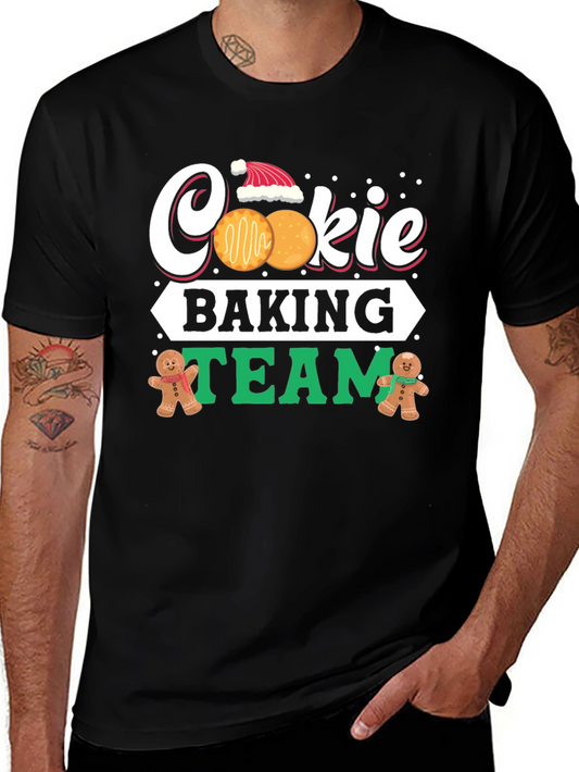 Cookie Baking Team Holiday Graphic T-Shirt