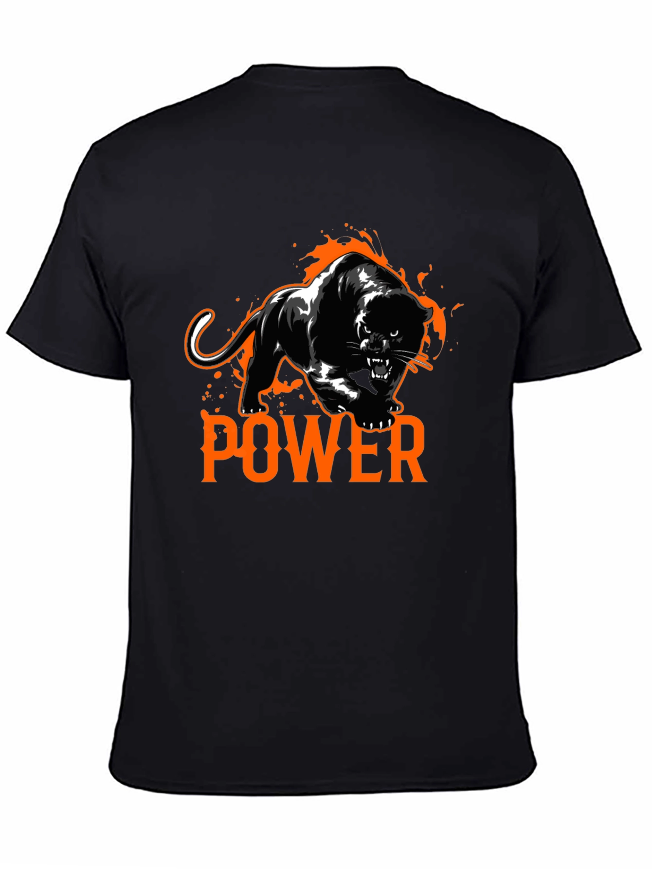 Power Panther Graphic T-Shirt - Black