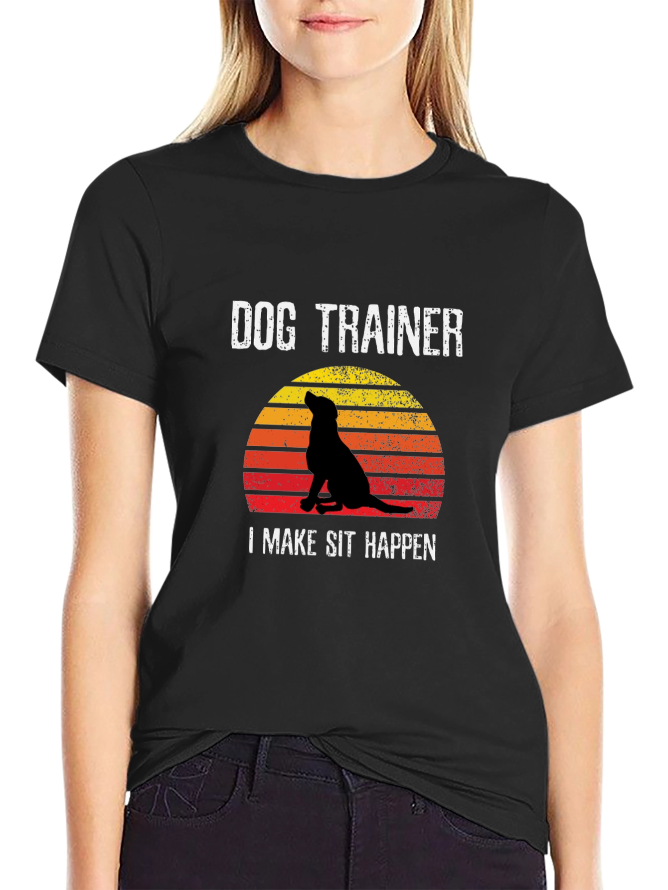 Dog Trainer T-Shirt: I Make Sit Happen!