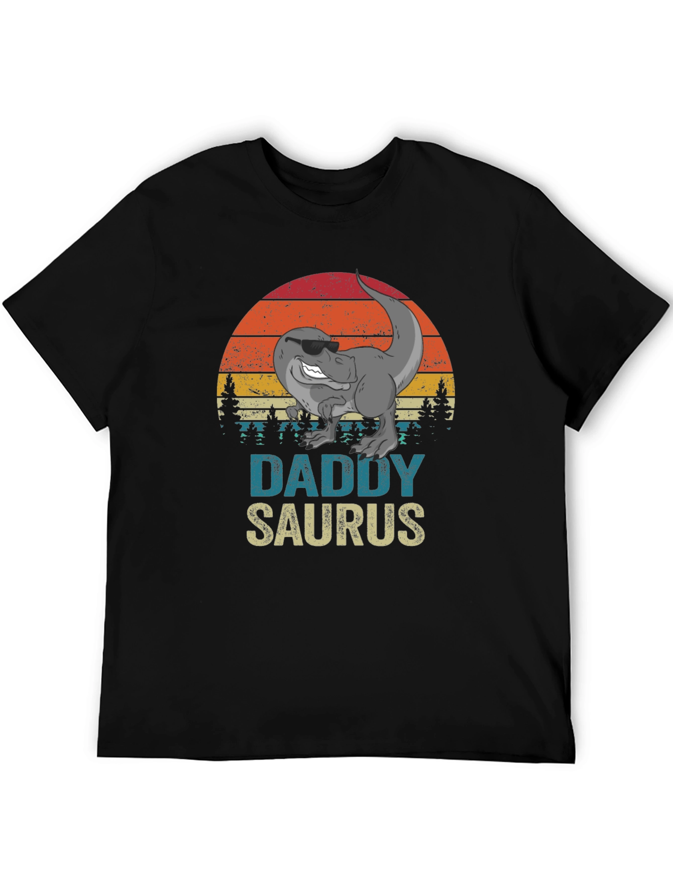 Daddy Saurus T-Shirt - Retro Dinosaur Dad Tee