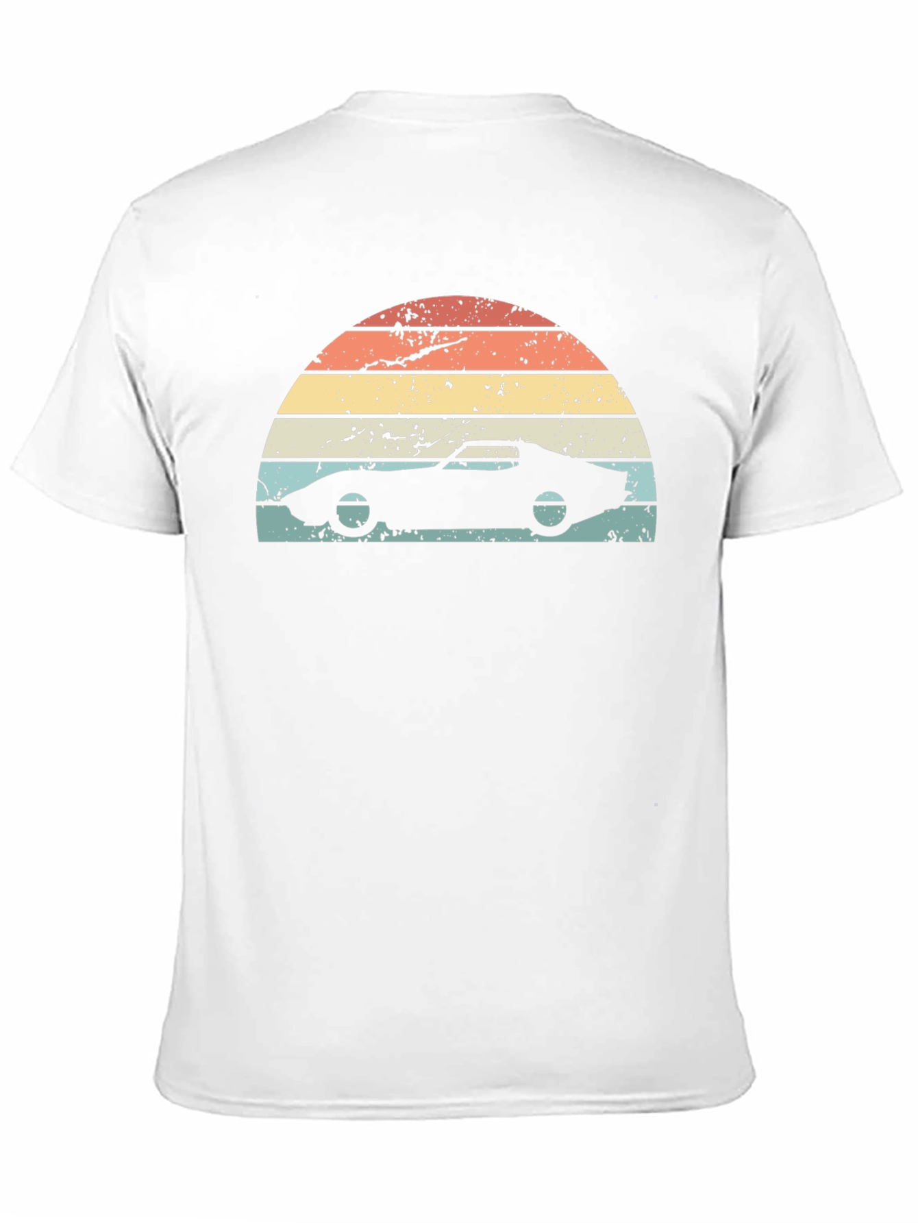 Retro Sunset Car Graphic T-Shirt