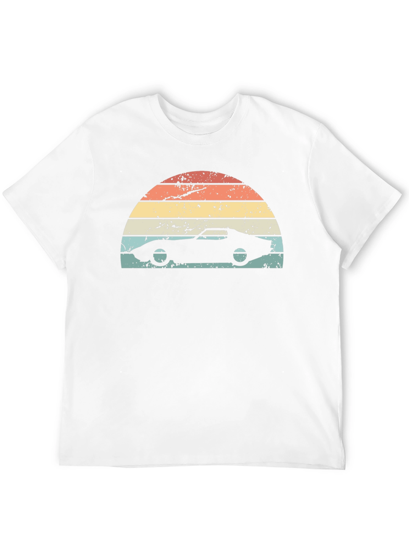 Retro Sunset Car Graphic T-Shirt