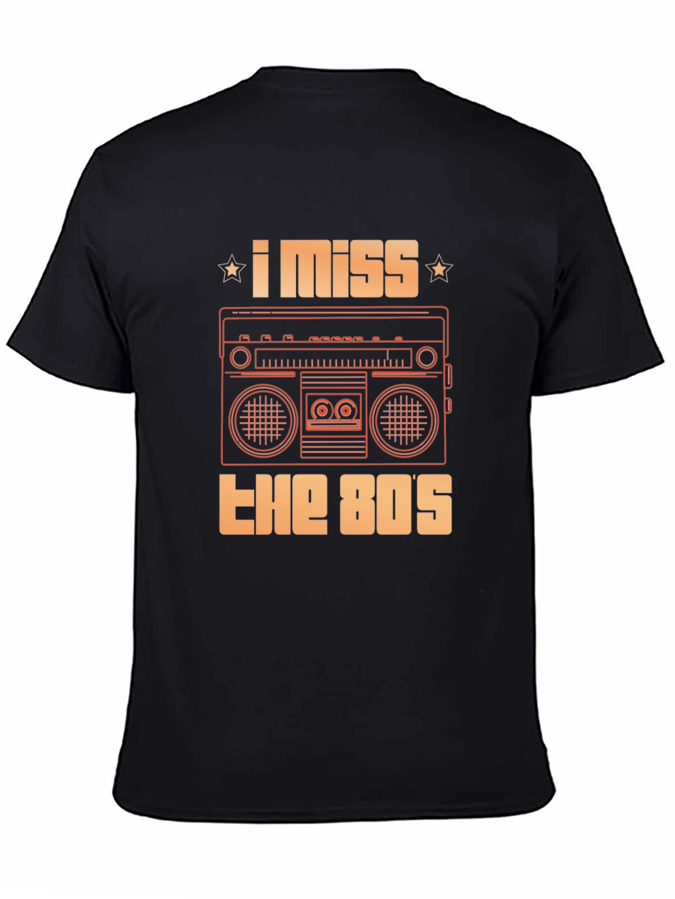 I Miss The 80s T-Shirt Retro Boombox Graphic Tee