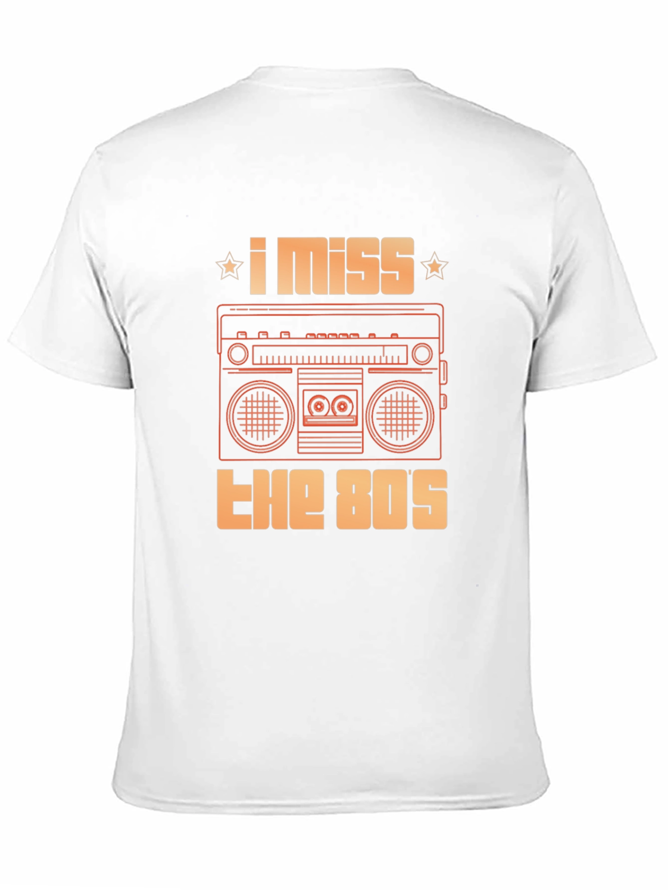 I Miss The 80s T-Shirt Retro Boombox Graphic Tee