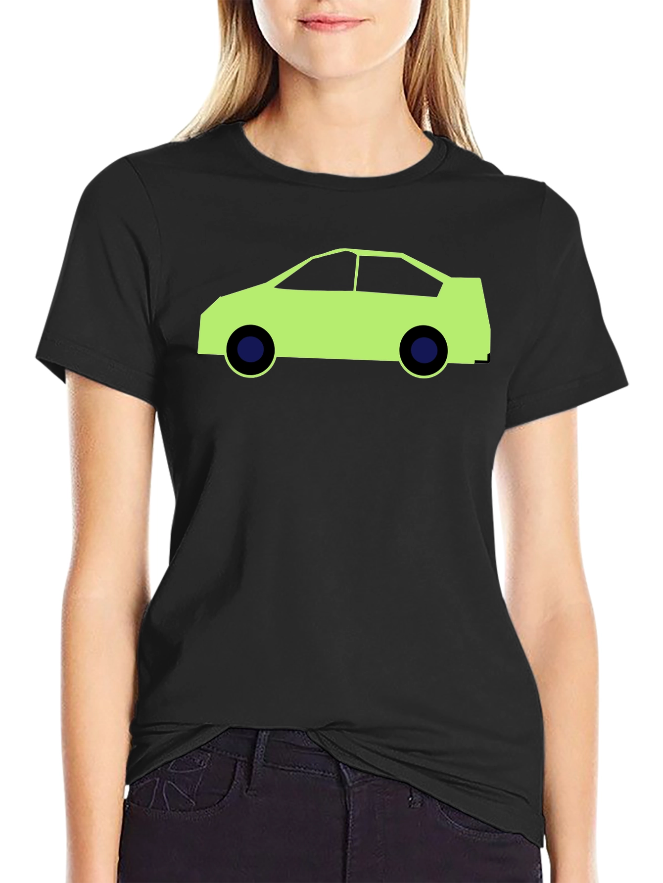 Car Graphic Black T-Shirt