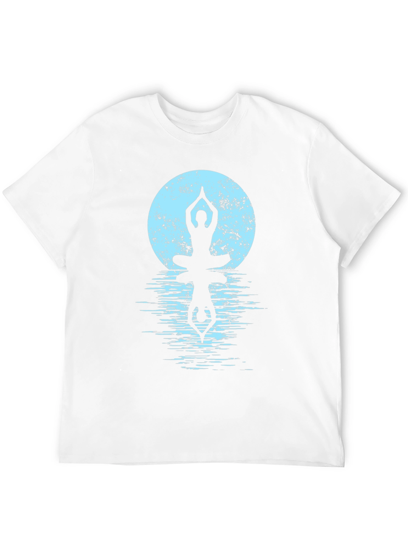 Yoga Moon Reflection Black T-Shirt