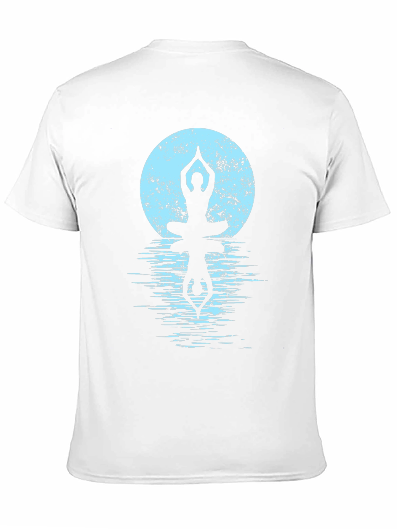 Yoga Moon Reflection Black T-Shirt