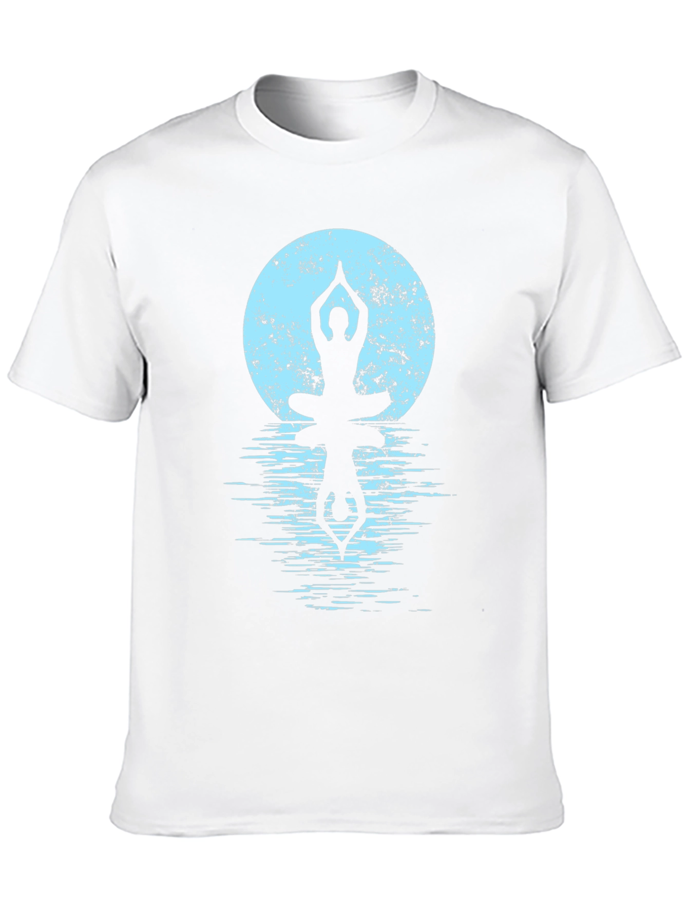Yoga Moon Reflection Black T-Shirt