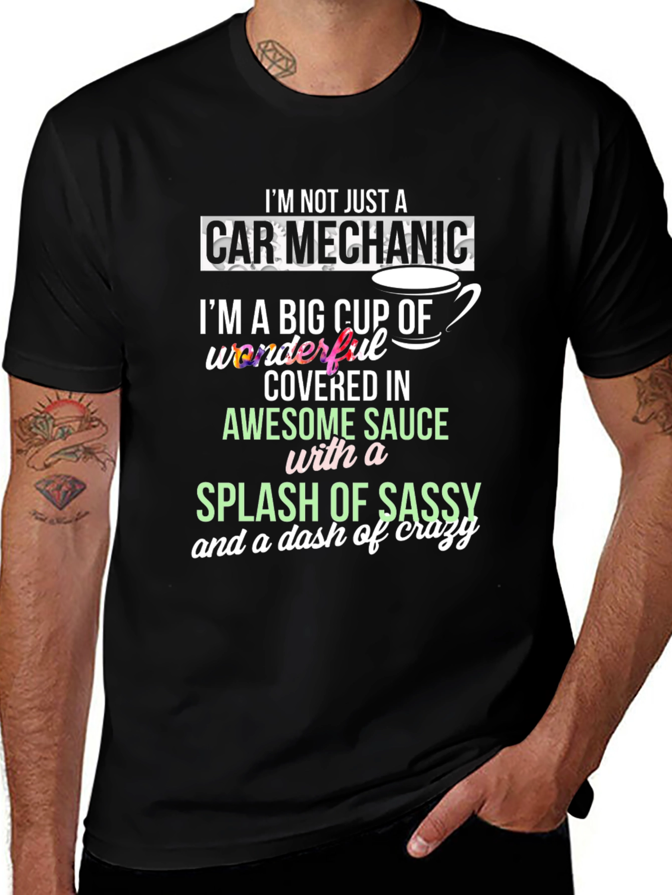 Car Mechanic Awesome Sauce Sassy Crazy T-Shirt