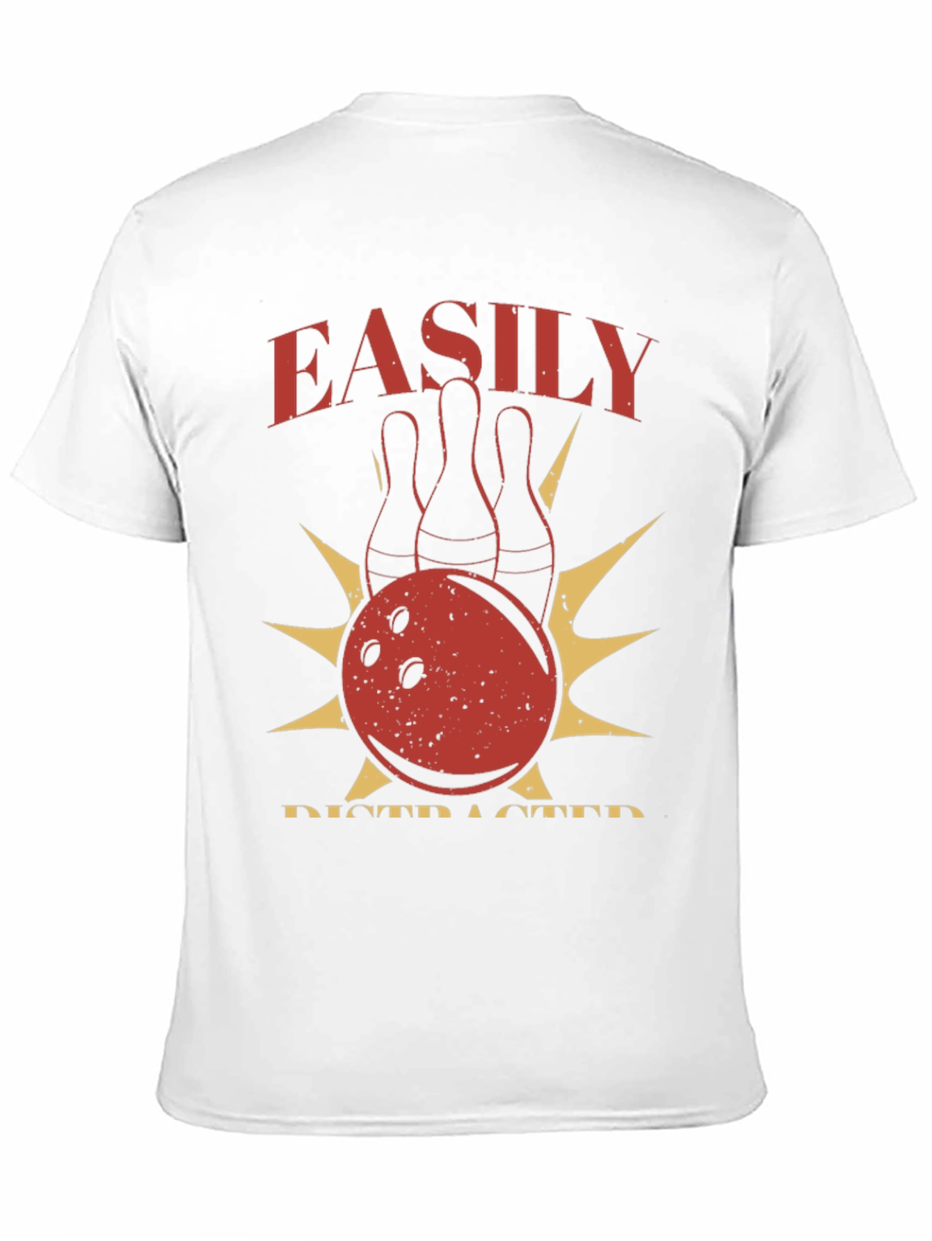 Easily Distracted By Bowling Graphic T-Shirt