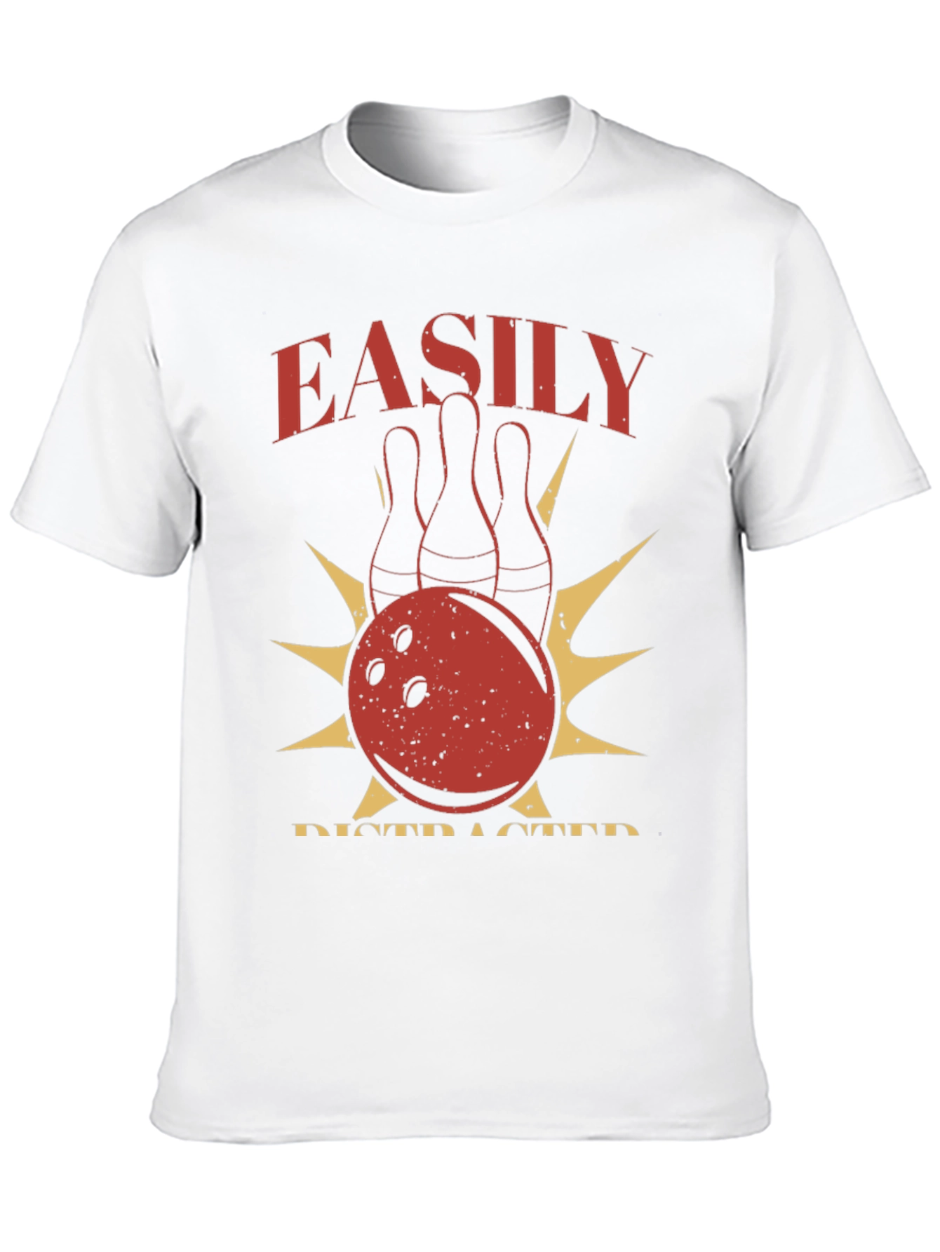 Easily Distracted By Bowling Graphic T-Shirt