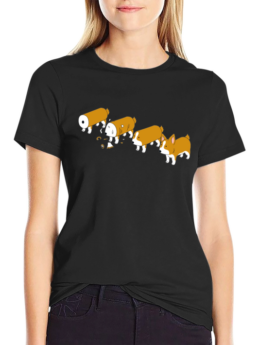 Corgi Sausage Evolution Funny T-Shirt