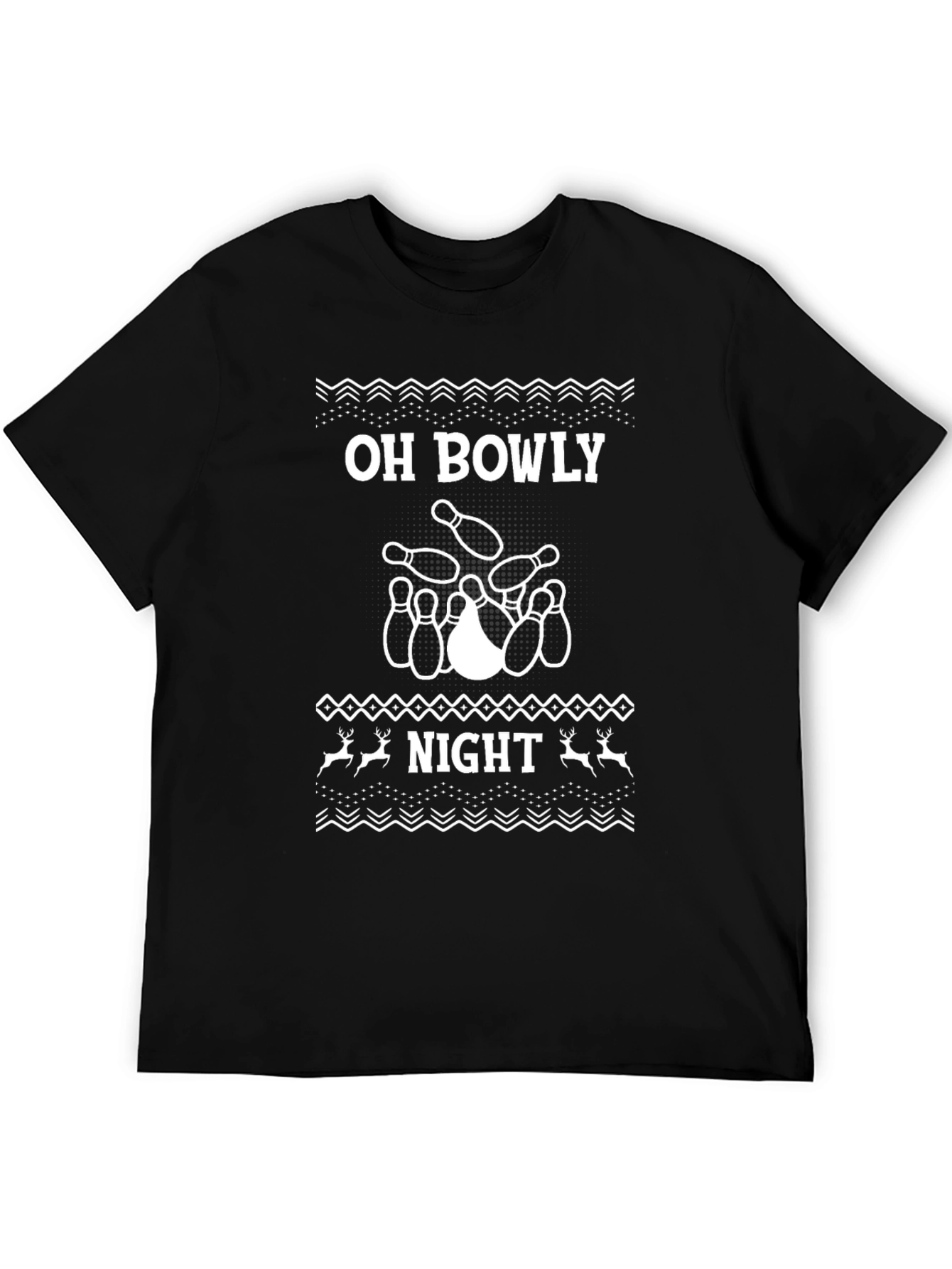 Oh Bowly Night T-Shirt - Bowling Holiday Tee