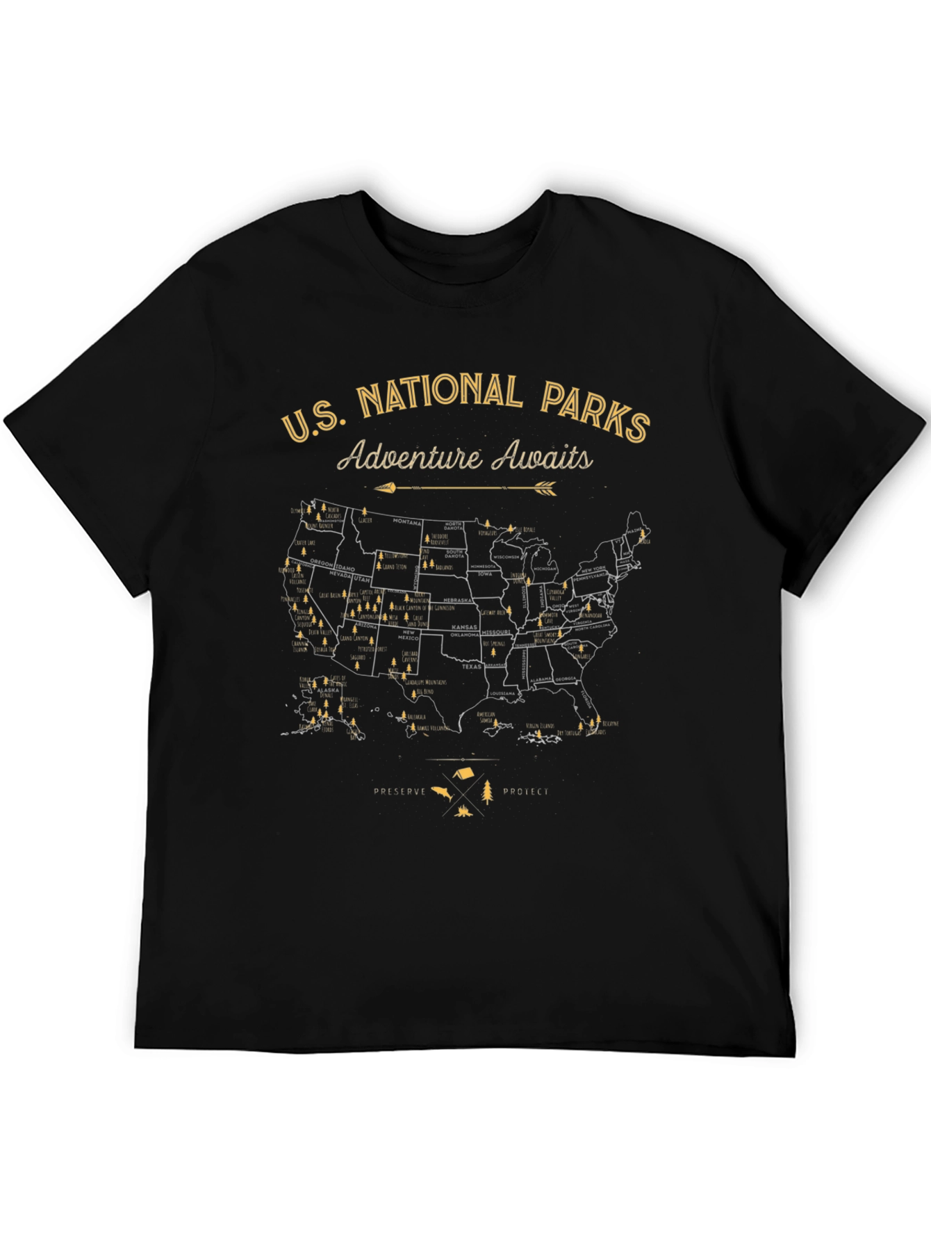 National Parks Adventure Awaits T-Shirt