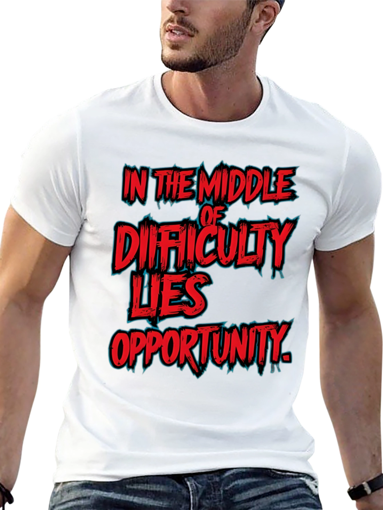 In the Middle of Difficulty Lies Opportunity T-Shirt