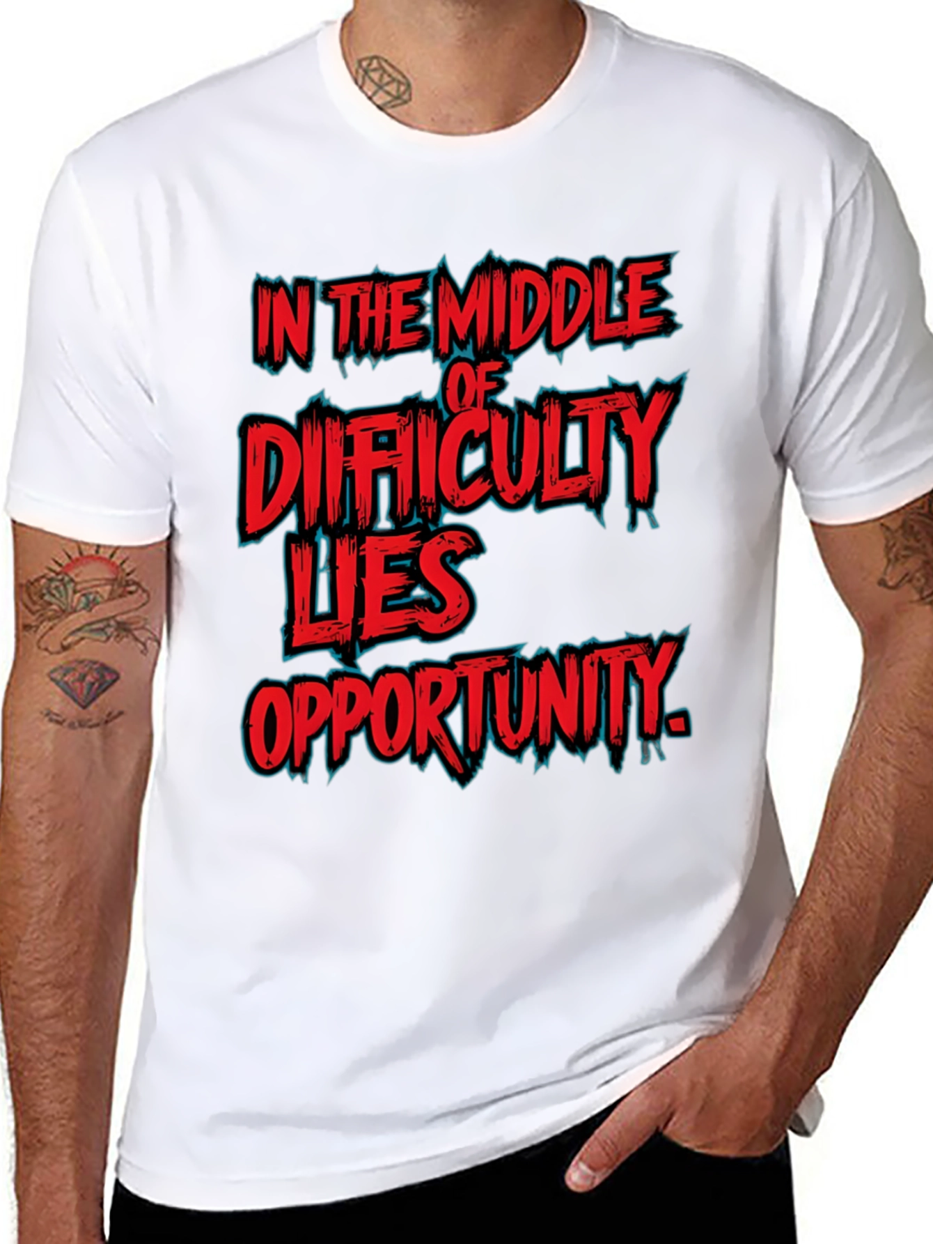 In the Middle of Difficulty Lies Opportunity T-Shirt