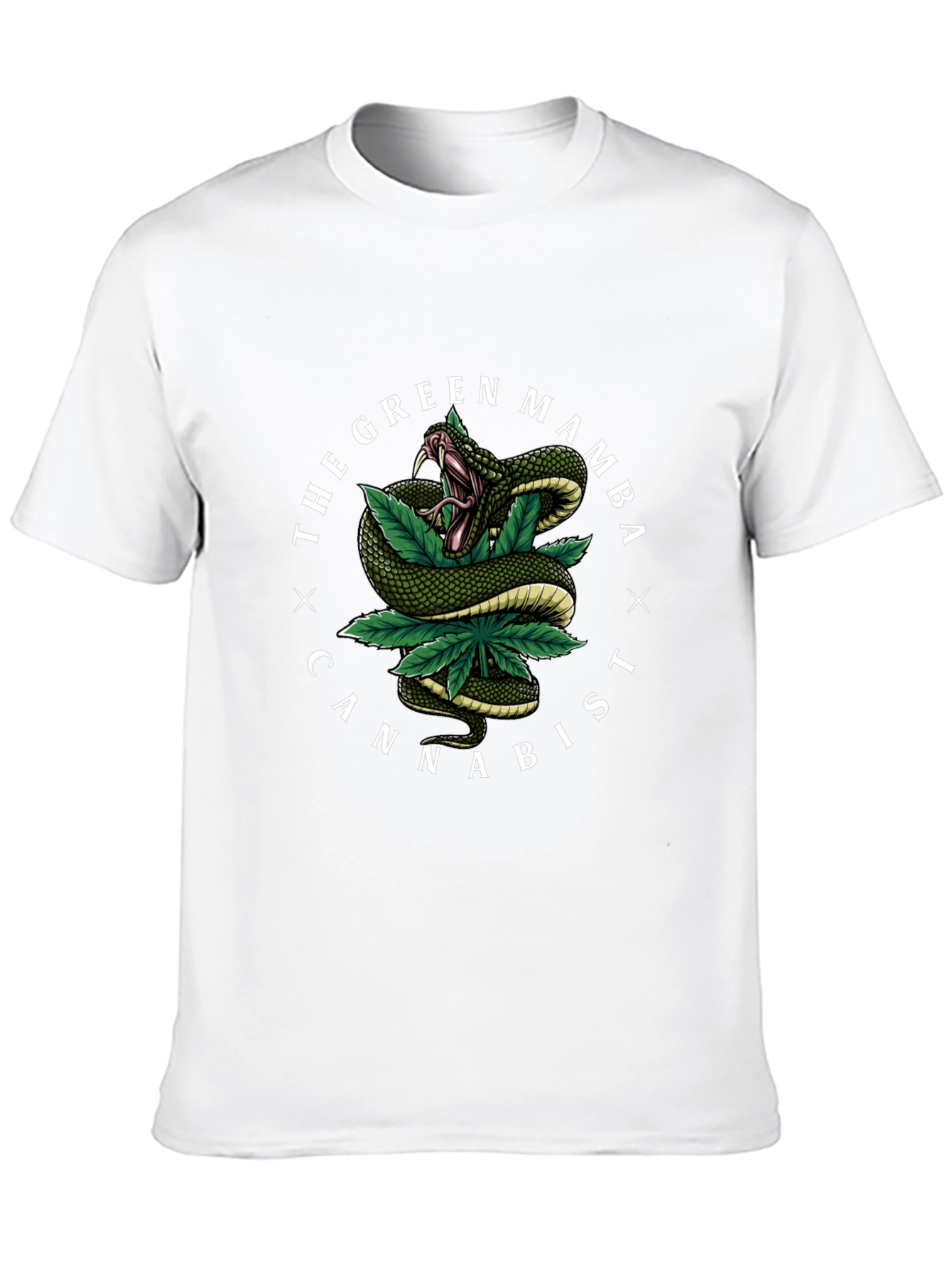 Green Mamba Cannabist T-Shirt - Black Tee