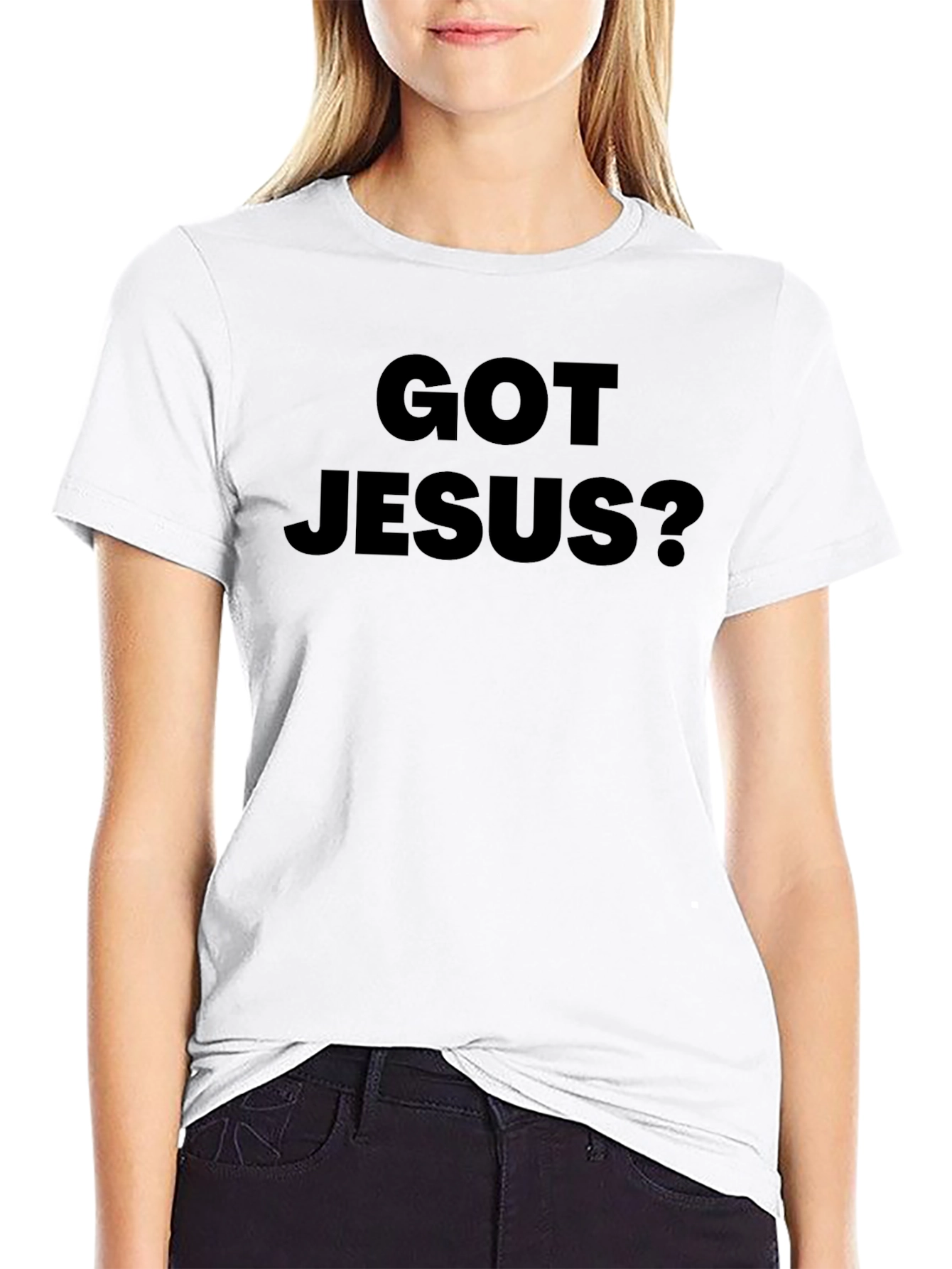 Got Jesus? Black T-Shirt Religious Apparel