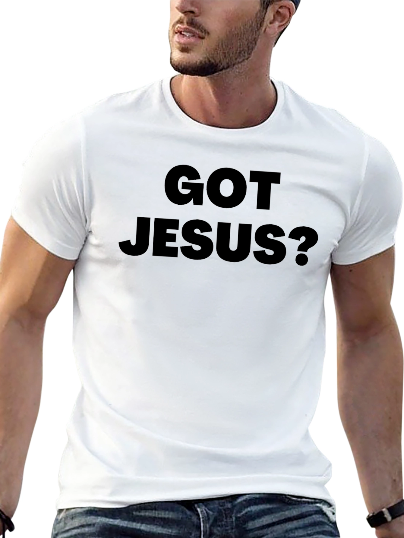 Got Jesus? Black T-Shirt Religious Apparel