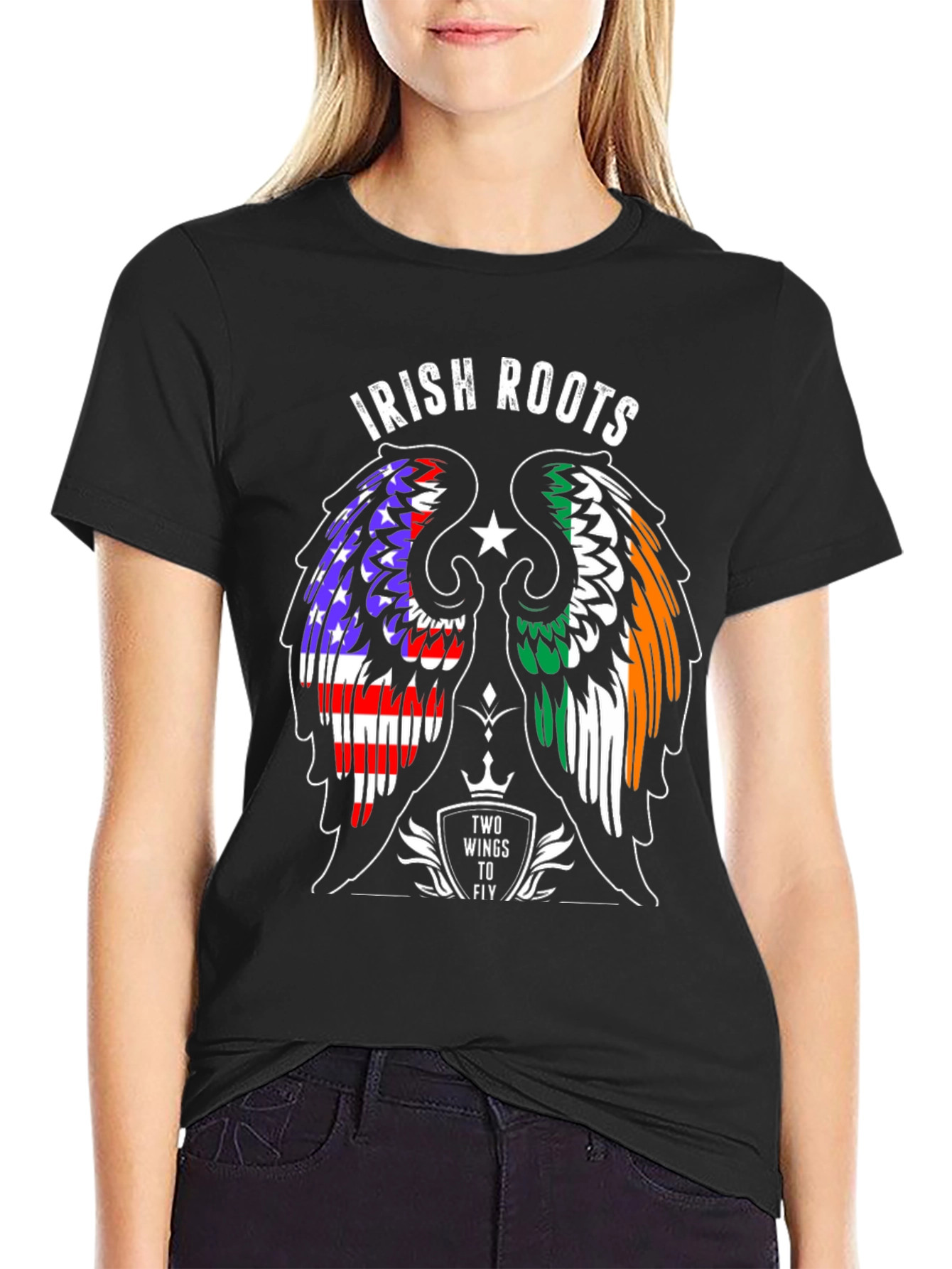 Irish Roots T-Shirt - Wings to Fly Design