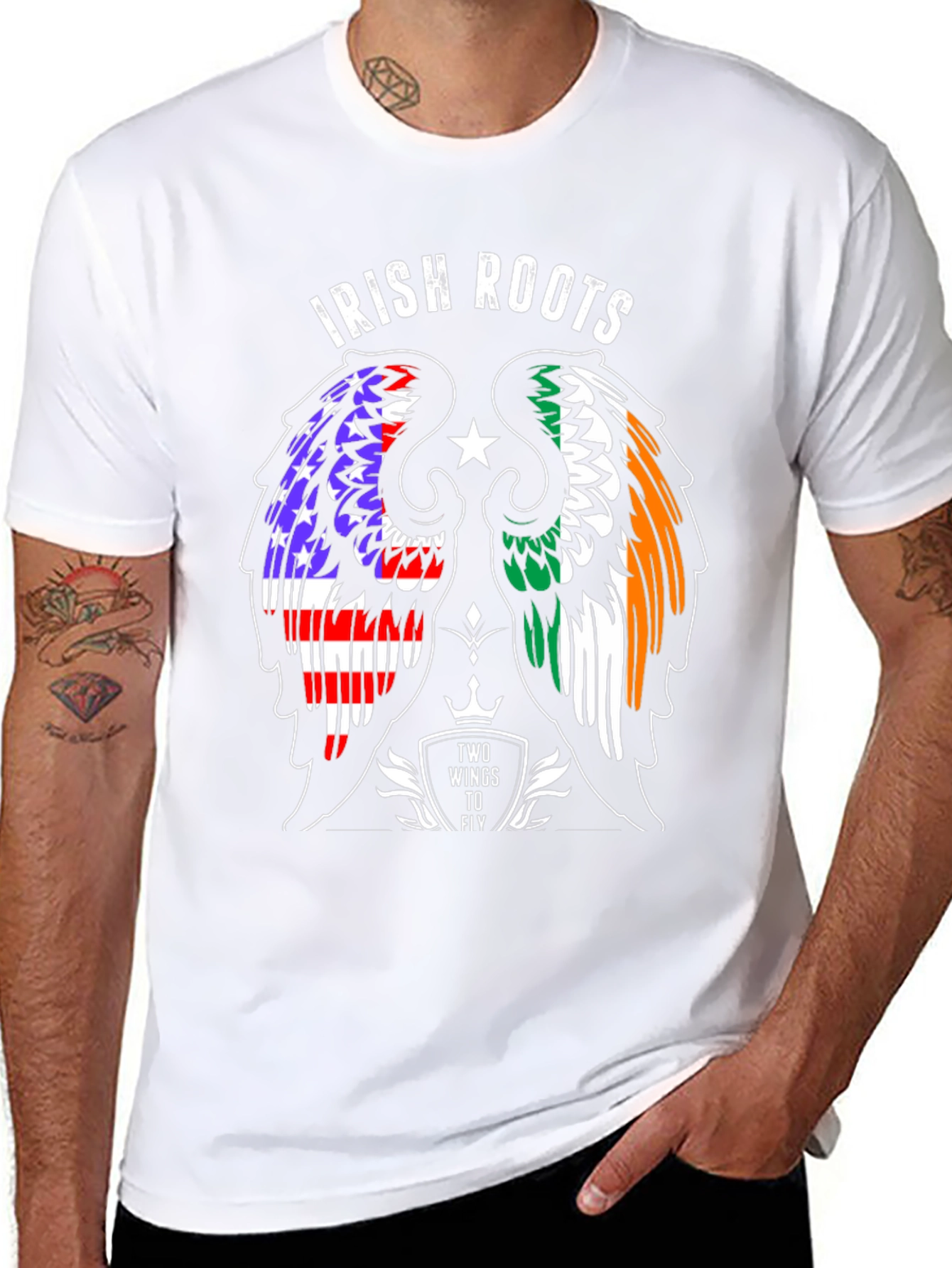 Irish Roots T-Shirt - Wings to Fly Design