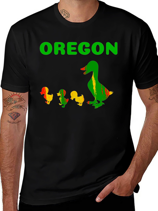 Oregon Ducks T-Shirt - Mama Duck and Ducklings