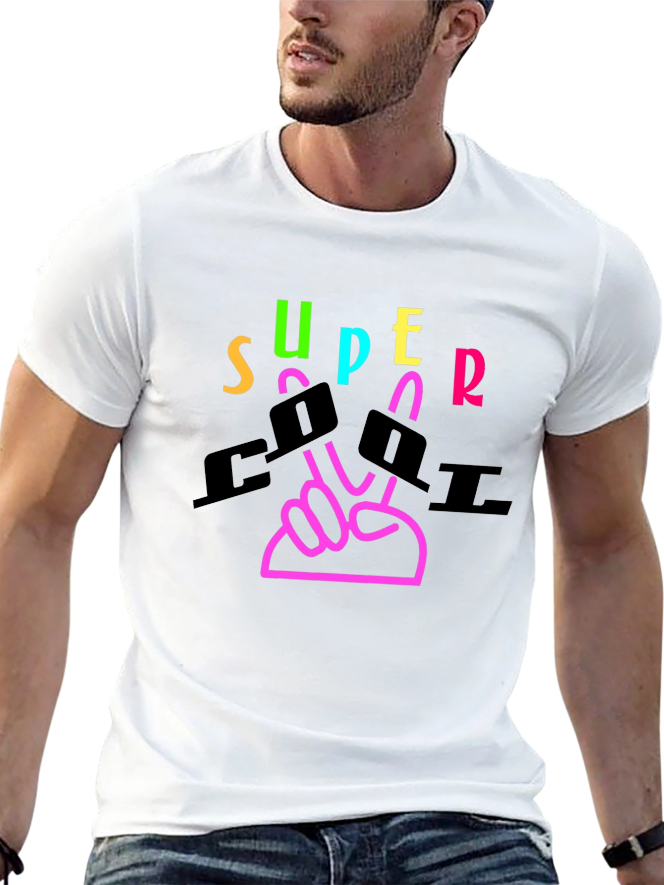 Super Cool Graphic Tee - Black T-Shirt