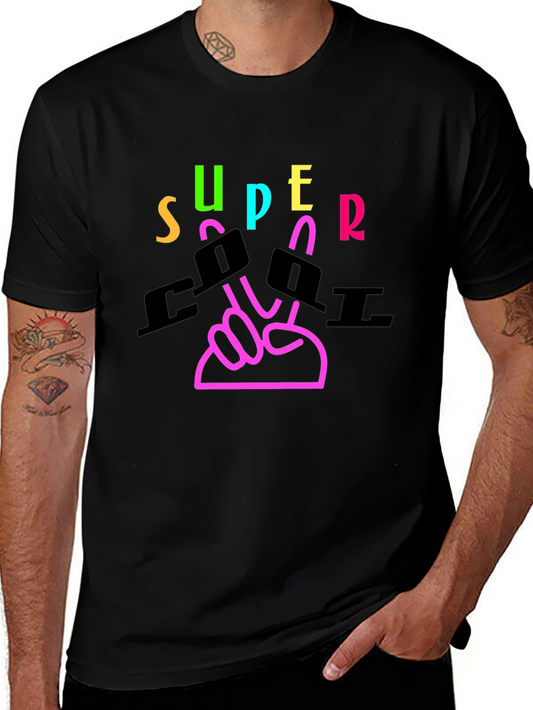 Super Cool Graphic Tee - Black T-Shirt