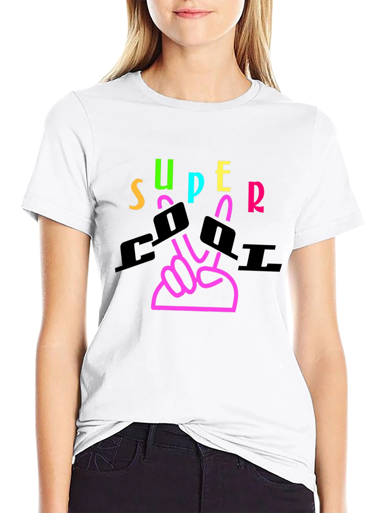Super Cool Graphic Tee - Black T-Shirt