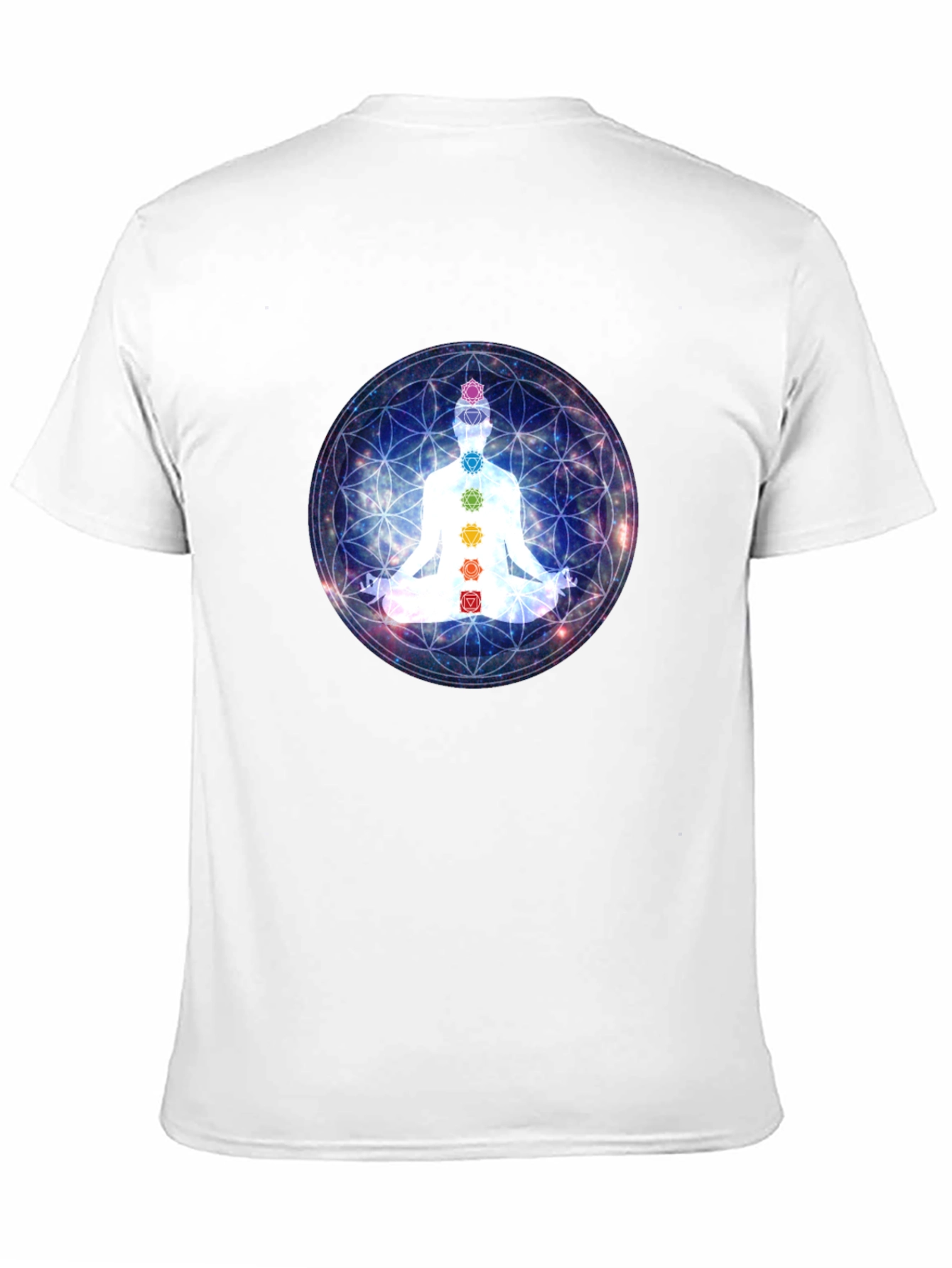 Chakra Meditation T-Shirt - Black Yoga Tee