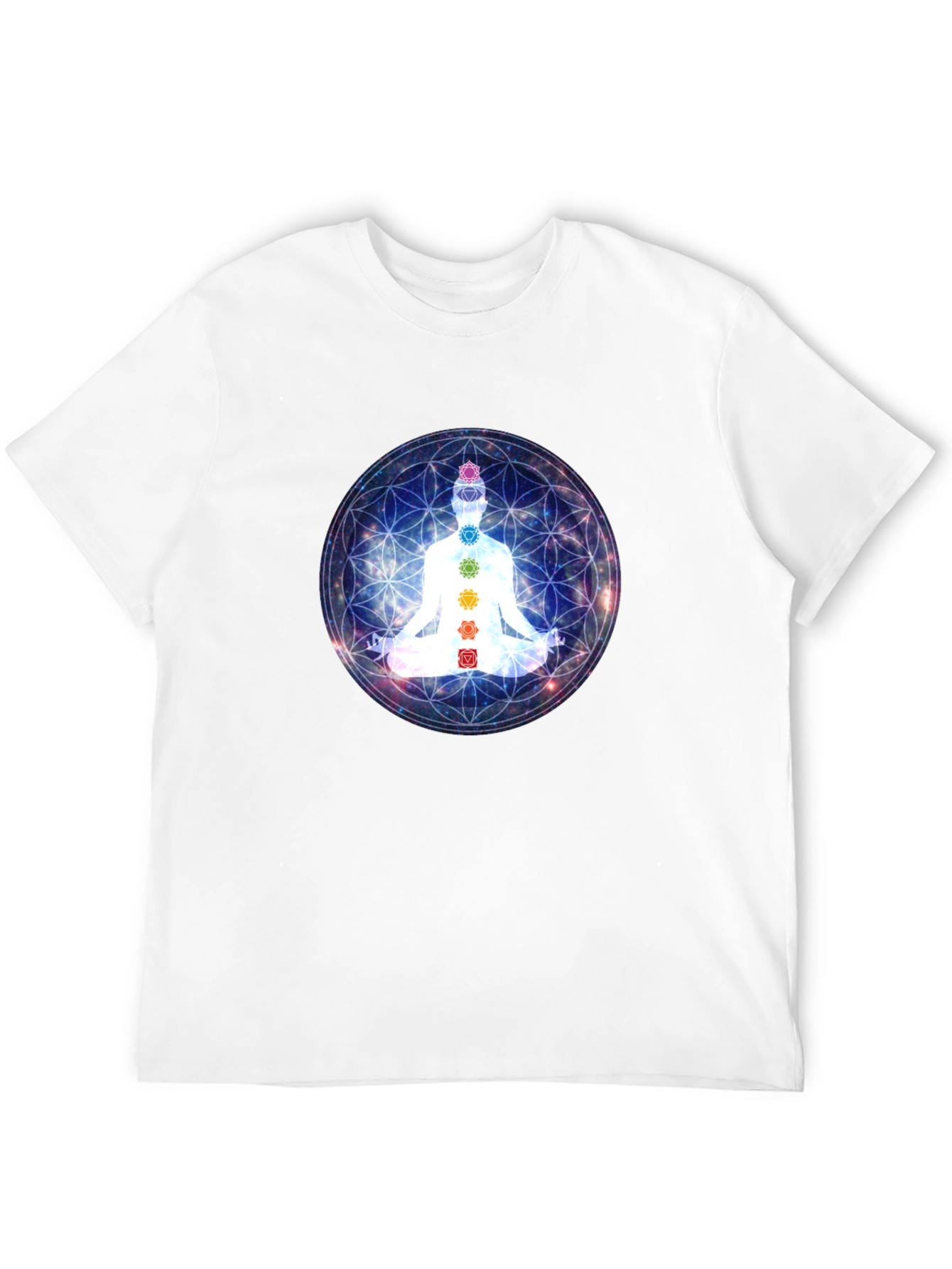 Chakra Meditation T-Shirt - Black Yoga Tee
