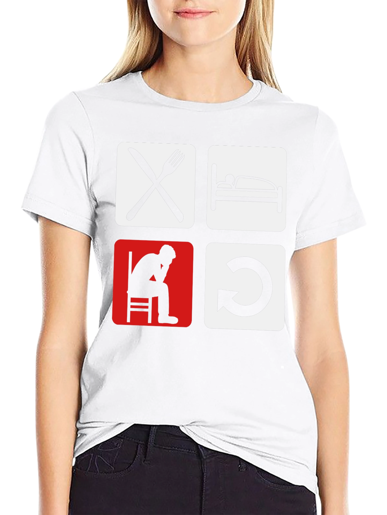 Eat Sleep Code Repeat Graphic Tee