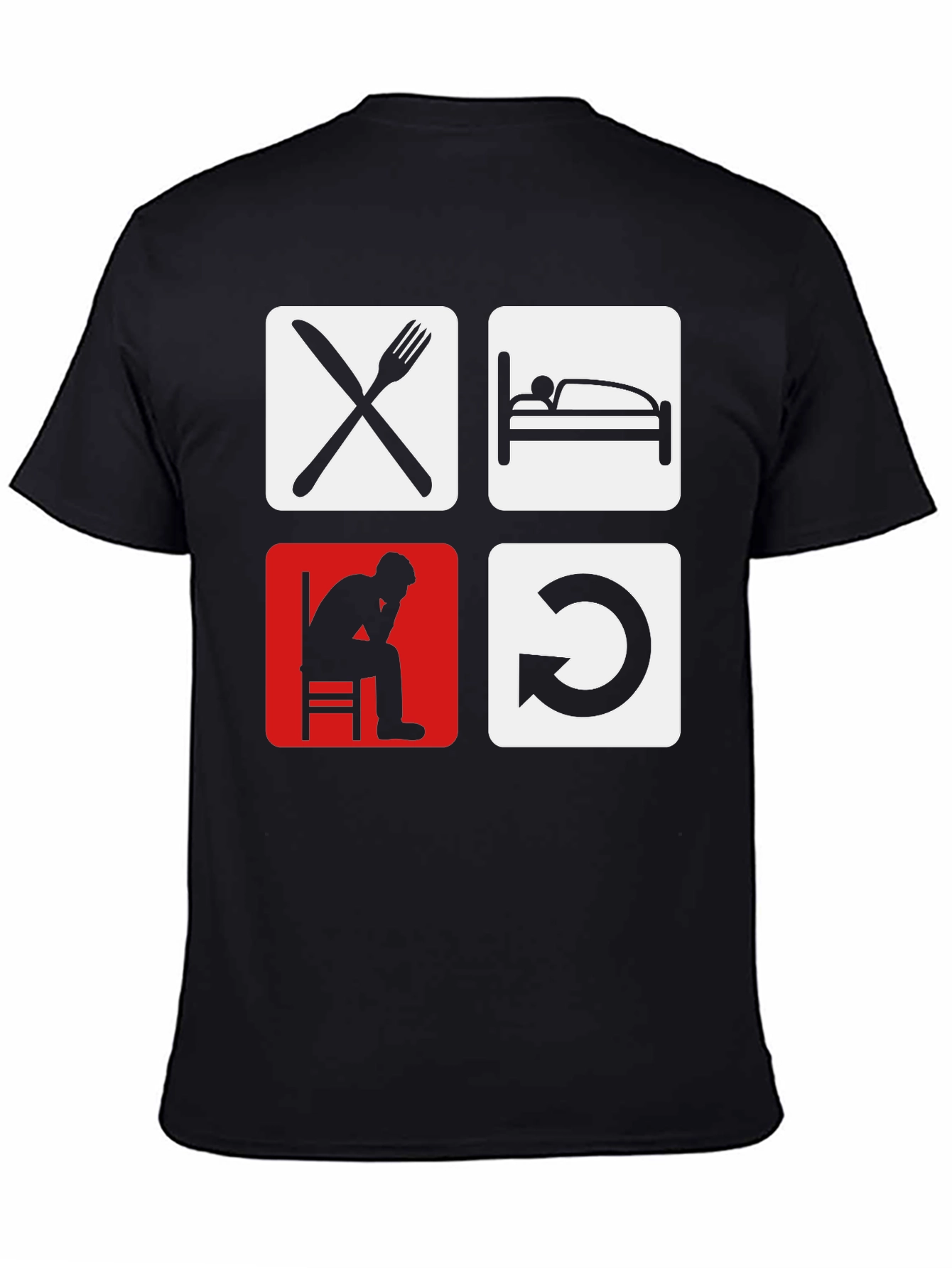 Eat Sleep Code Repeat Graphic Tee