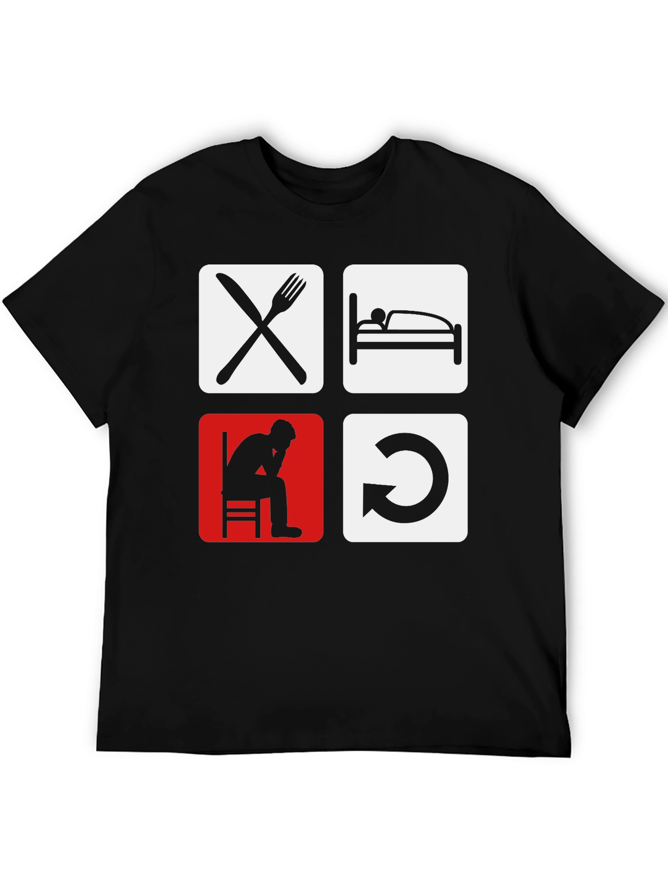 Eat Sleep Code Repeat Graphic Tee