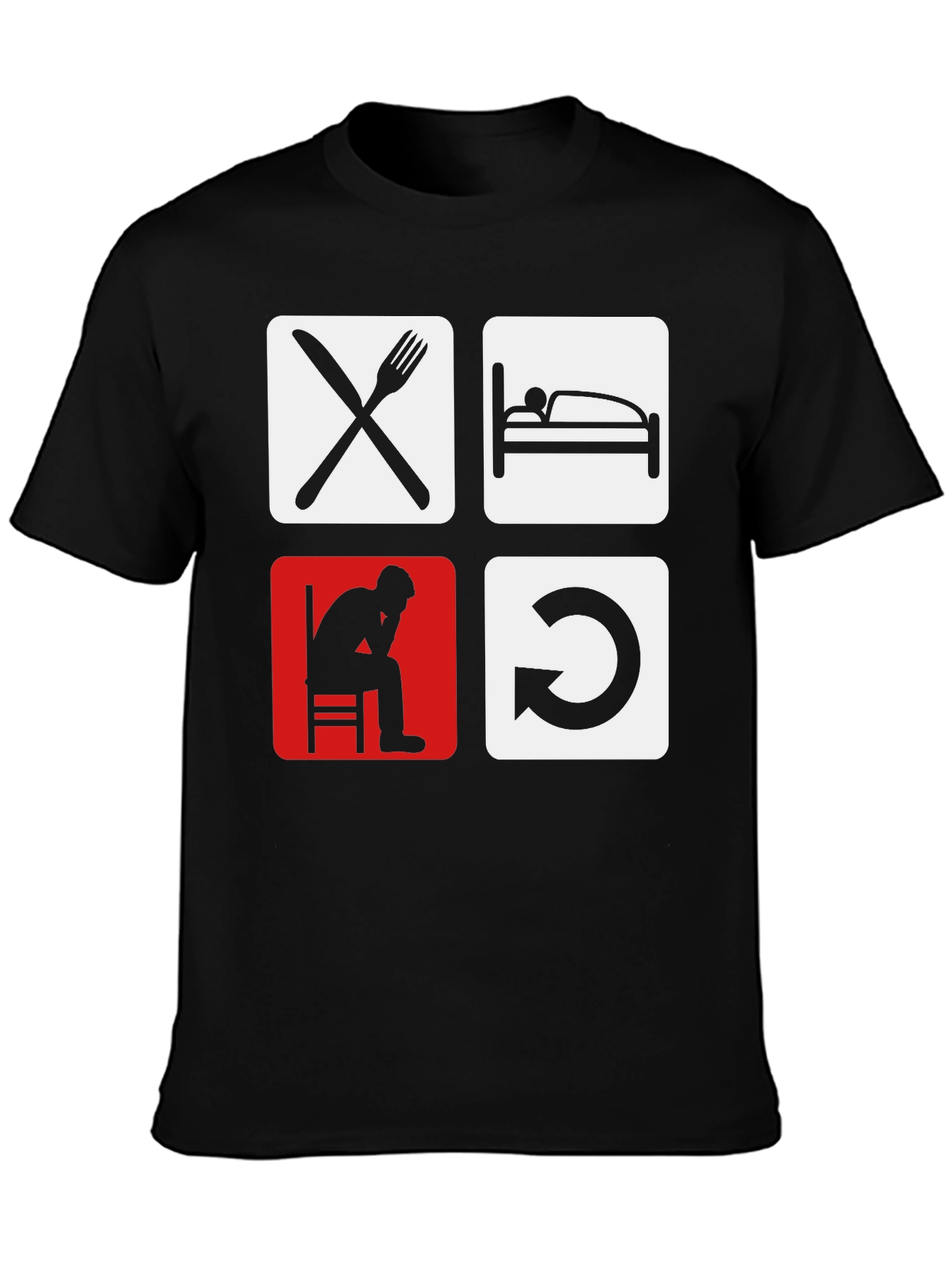 Eat Sleep Code Repeat Graphic Tee