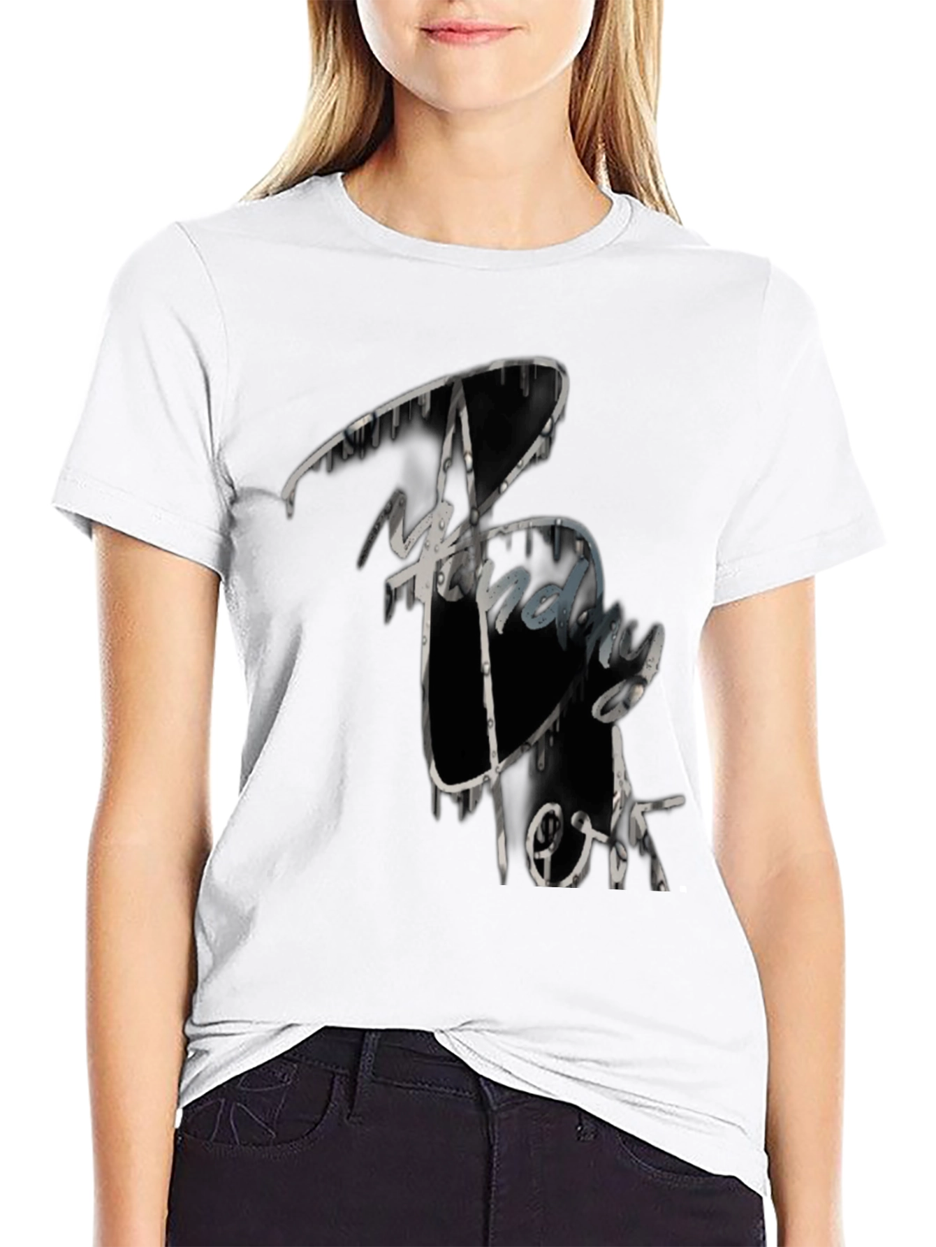 Trendy Graphic Print Crew Neck T-Shirt