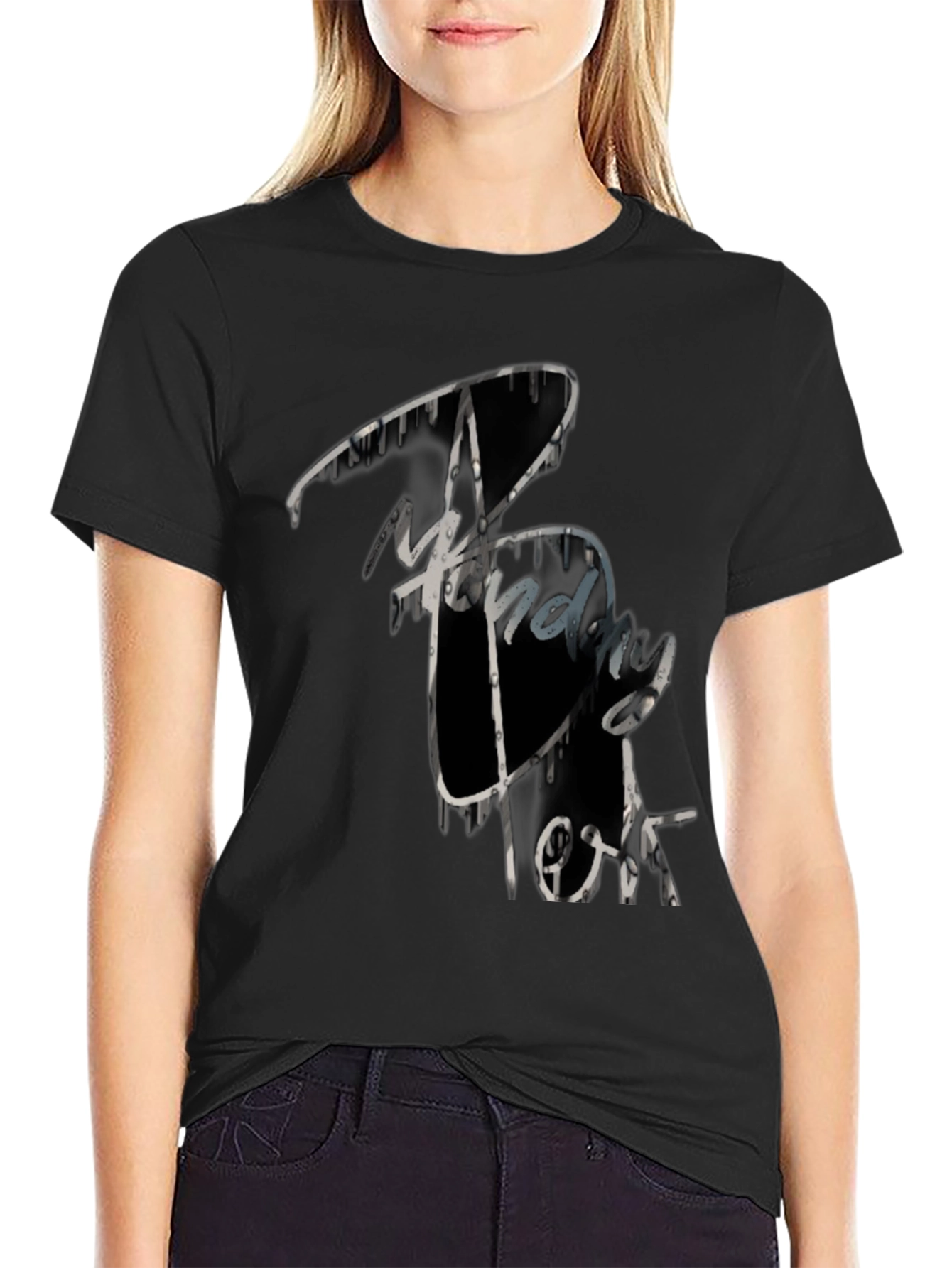 Trendy Graphic Print Crew Neck T-Shirt