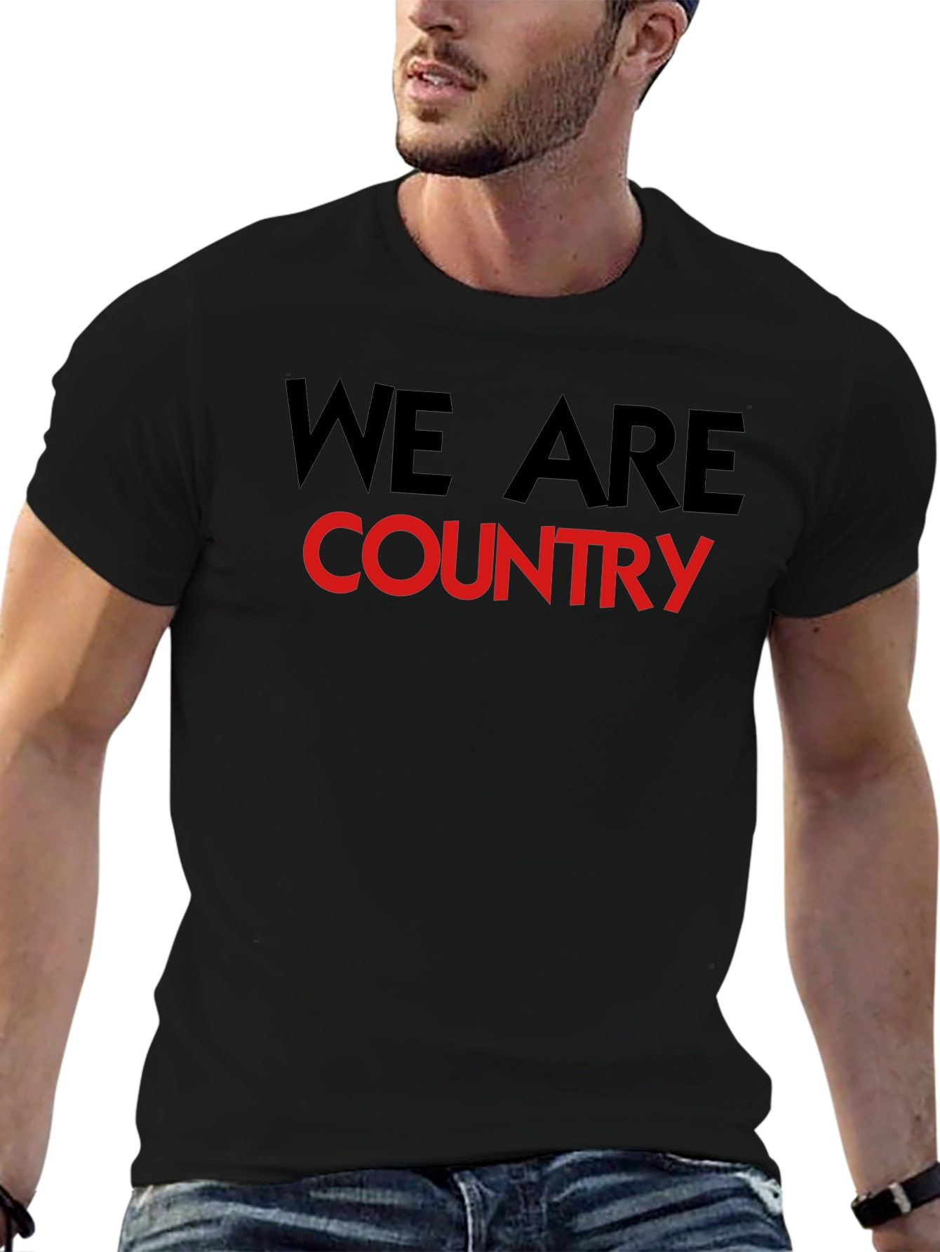 We Are Country Graphic Tee - Black T-Shirt