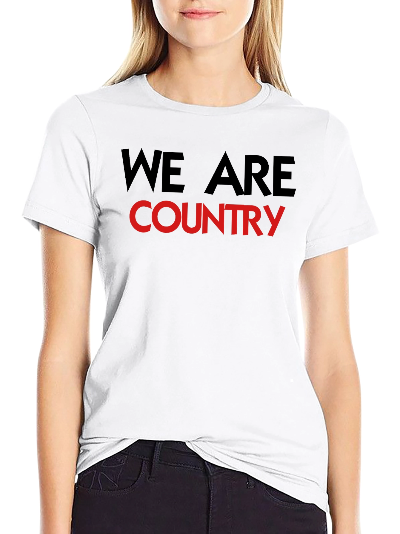 We Are Country Graphic Tee - Black T-Shirt