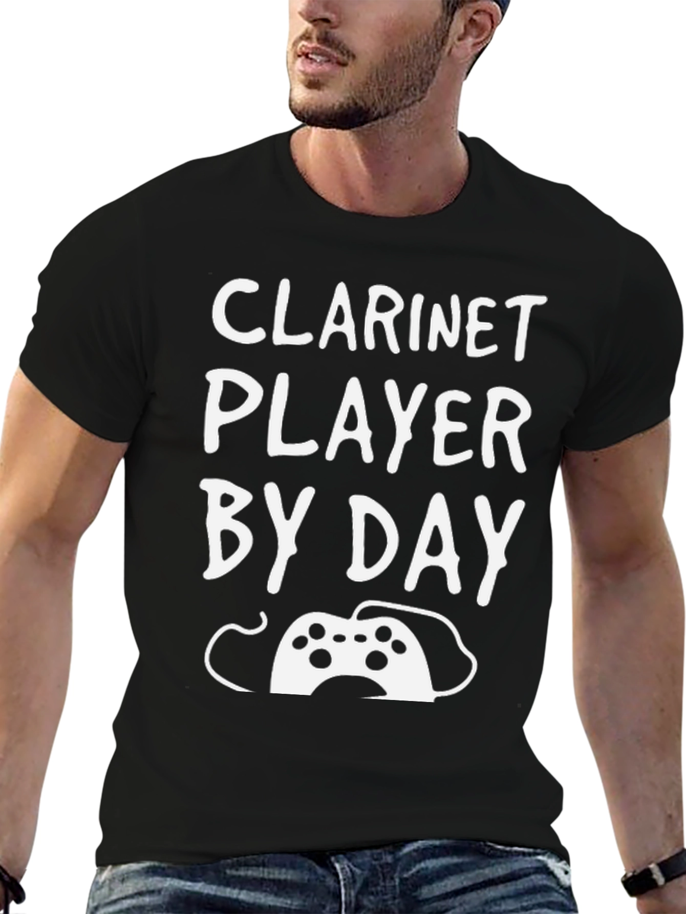 Clarinet Player By Day Gamer By Night T-Shirt