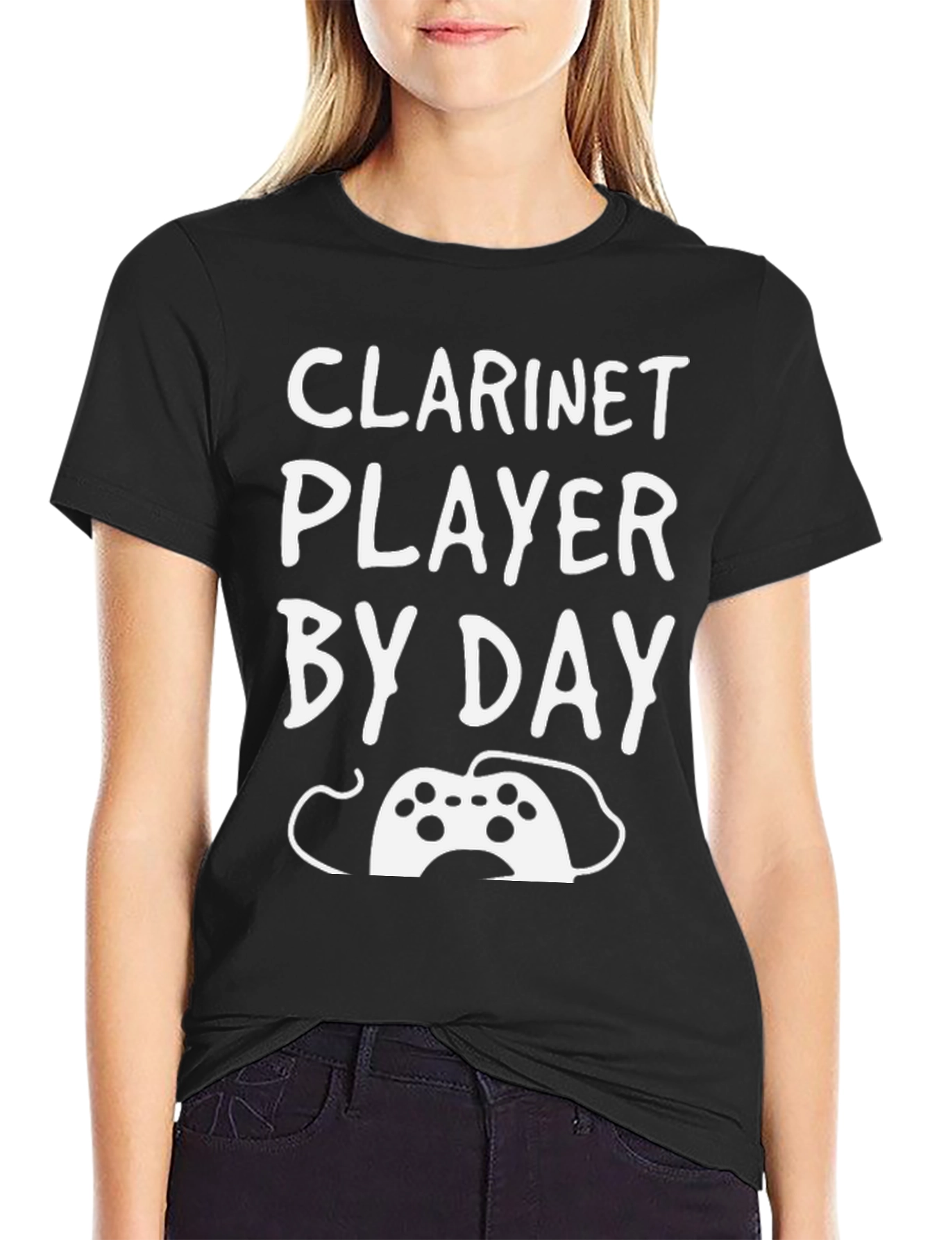Clarinet Player By Day Gamer By Night T-Shirt