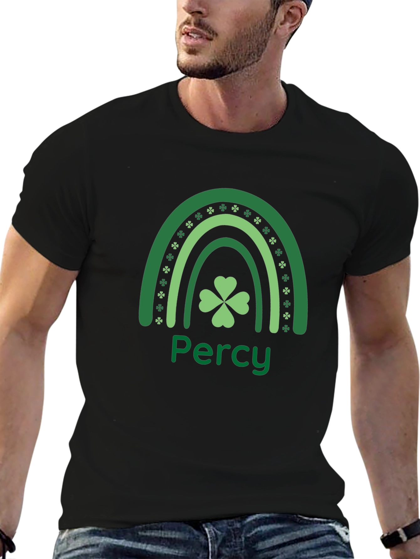 Personalized St. Patricks Day Rainbow T-Shirt