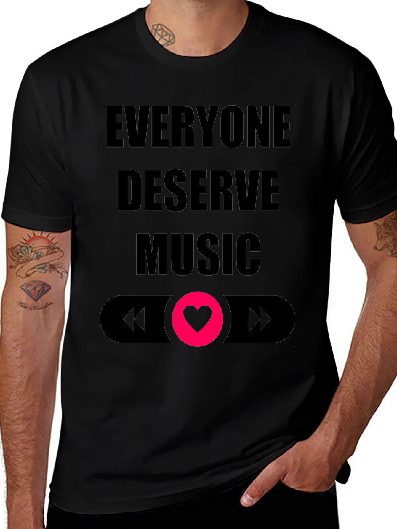 Everyone Deserves Music Graphic T-Shirt