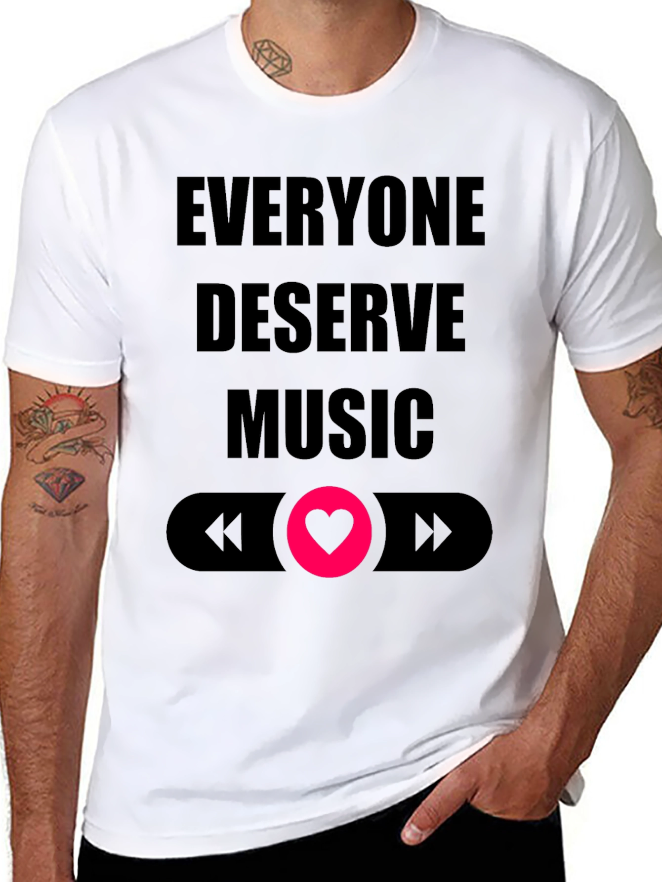 Everyone Deserves Music Graphic T-Shirt