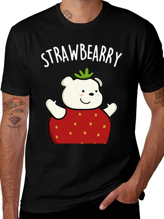 Strawberry Bear Graphic T-Shirt