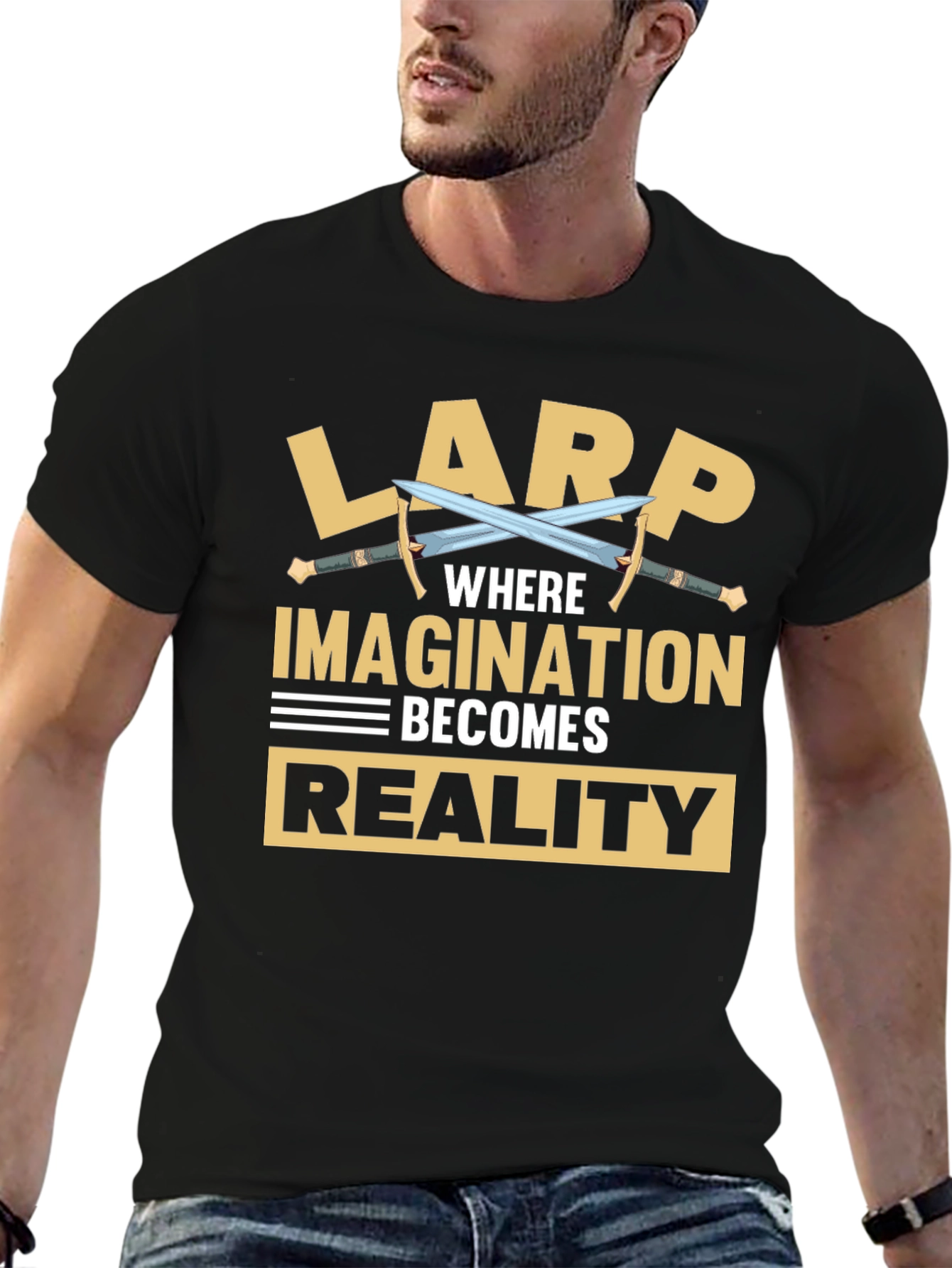 LARP Where Imagination Becomes Reality Graphic Tee